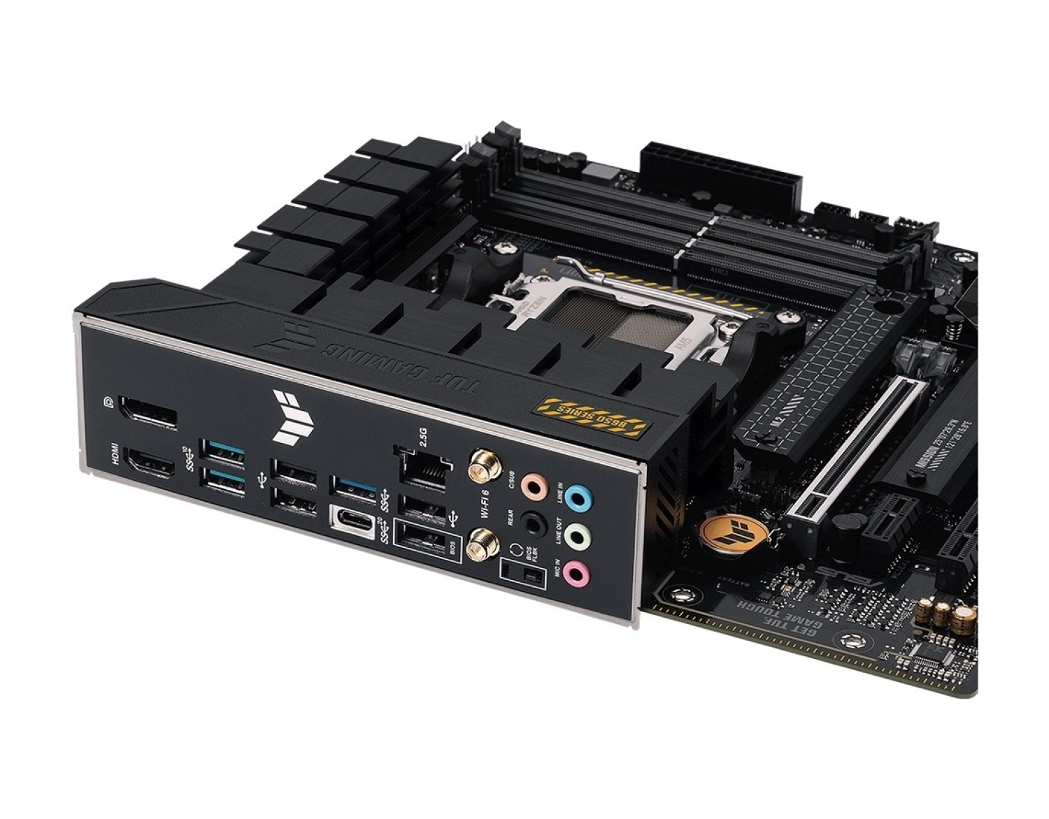 Asus Tuf Gamıng B650M-Plus Wıfı Amd B650 Am5 Ddr5 6400 Dp Hdmı 2X M2 Usb3.2 Ax Wifi + Bt Aura Rgb 2.5Gbit Lan Matx (Tuf Gamıng B650M-Plus Wıfı) Anakart - Görsel 6