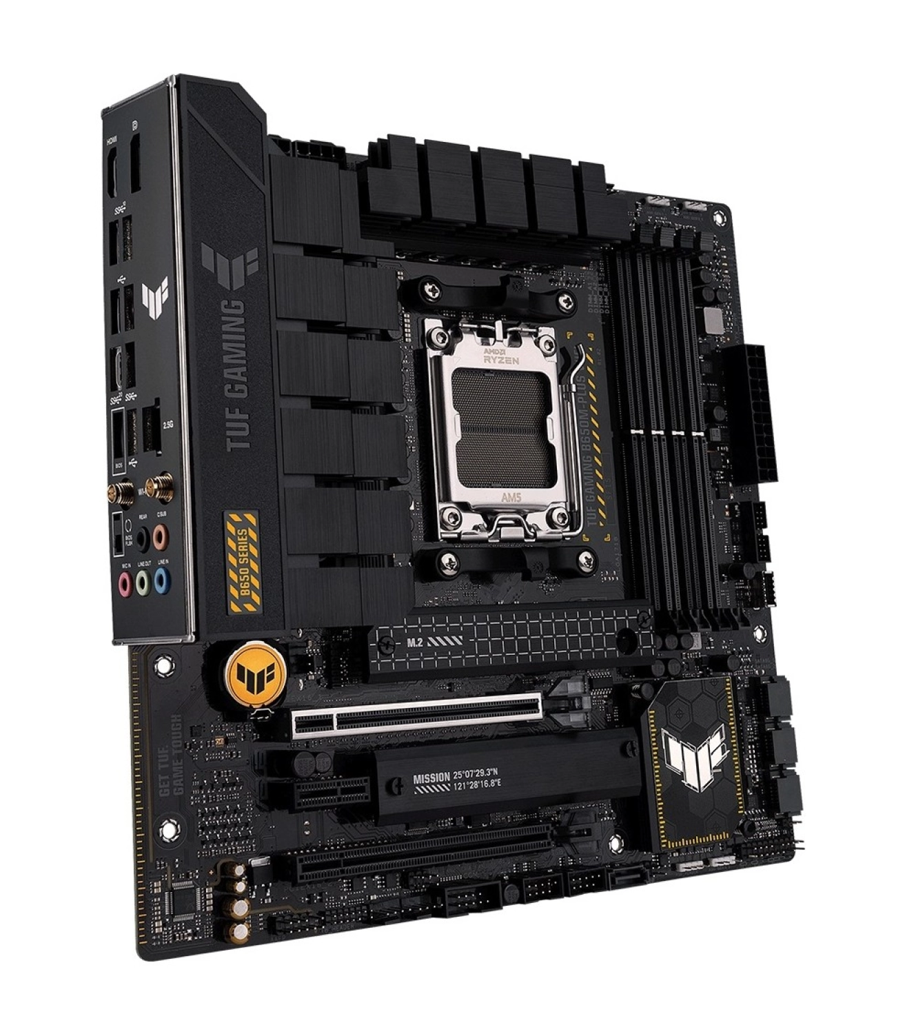 Asus Tuf Gamıng B650M-Plus Wıfı Amd B650 Am5 Ddr5 6400 Dp Hdmı 2X M2 Usb3.2 Ax Wifi + Bt Aura Rgb 2.5Gbit Lan Matx (Tuf Gamıng B650M-Plus Wıfı) Anakart - Görsel 3