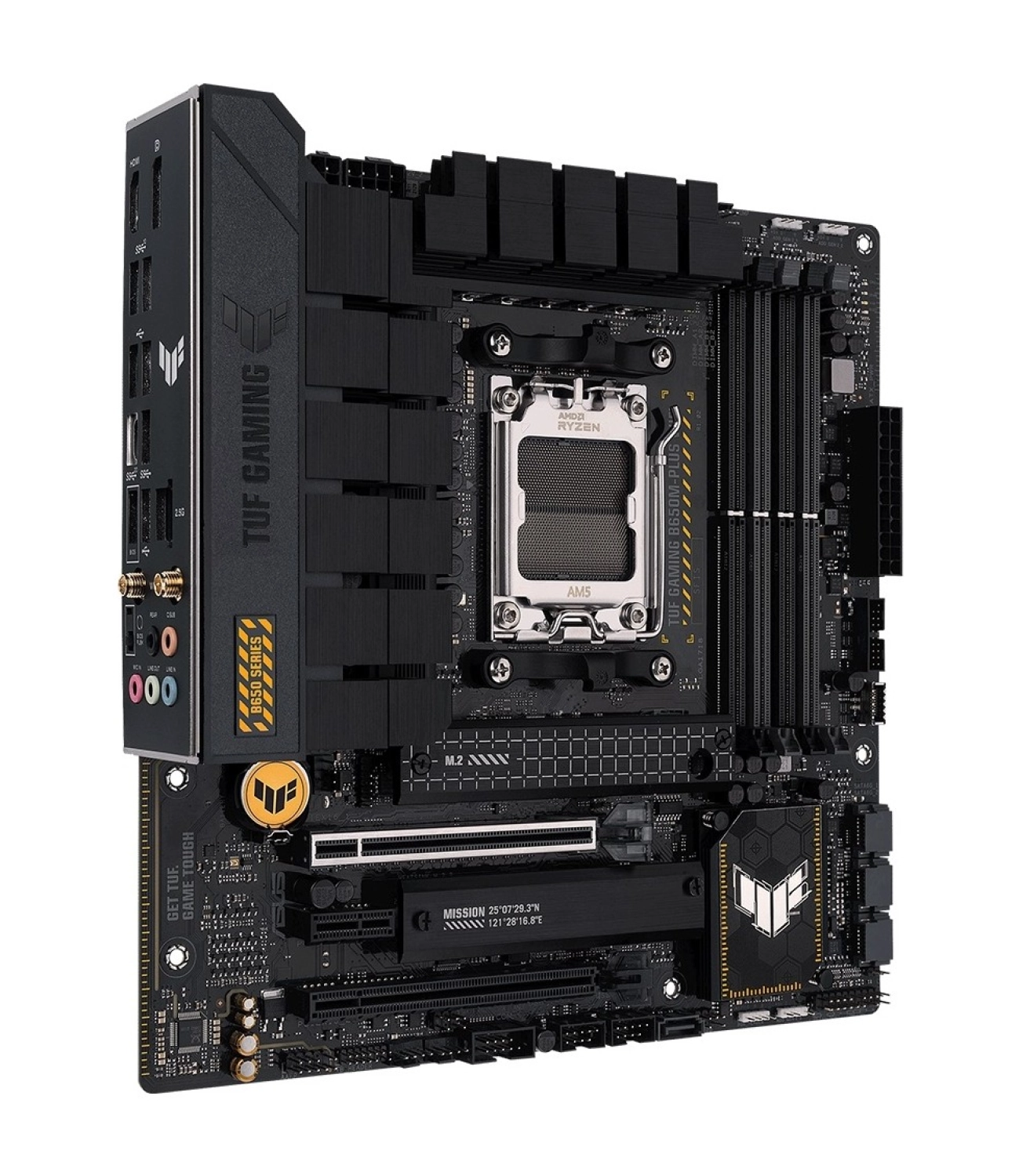 Asus Tuf Gamıng B650M-Plus Wıfı Amd B650 Am5 Ddr5 6400 Dp Hdmı 2X M2 Usb3.2 Ax Wifi + Bt Aura Rgb 2.5Gbit Lan Matx (Tuf Gamıng B650M-Plus Wıfı) Anakart - Görsel 4
