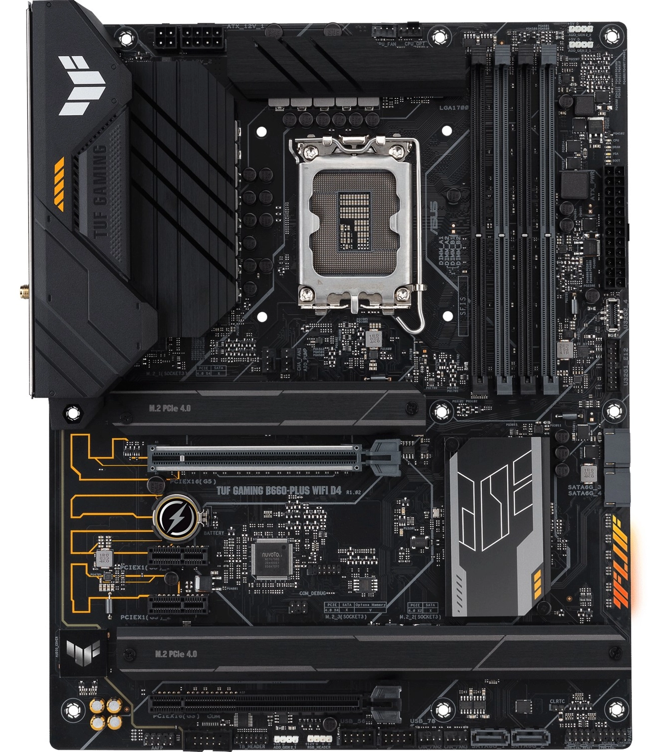 Asus Tuf Gaming B660-Plus Wifi D4 Intel B660 Lga1700 Ddr4 Atx Anakart - Görsel 2