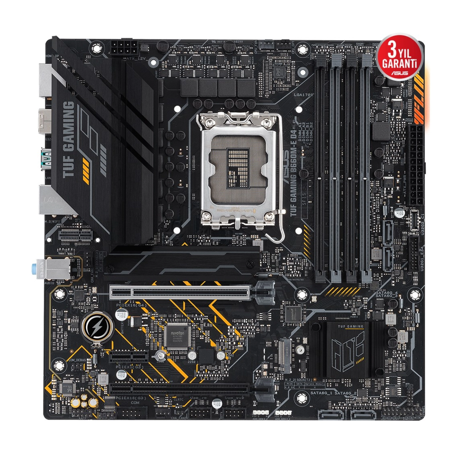 Asus Tuf Gaming B660M-E D4 Intel B660 Lga1700 Ddr4 Matx Anakart - Görsel 2