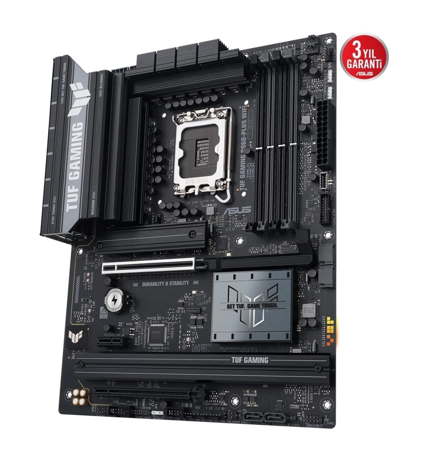 Asus Tuf Gaming B860-Plus Wifi Ddr5 8666Mhz (Oc) M.2 1851P Atx Anakart - Görsel 5
