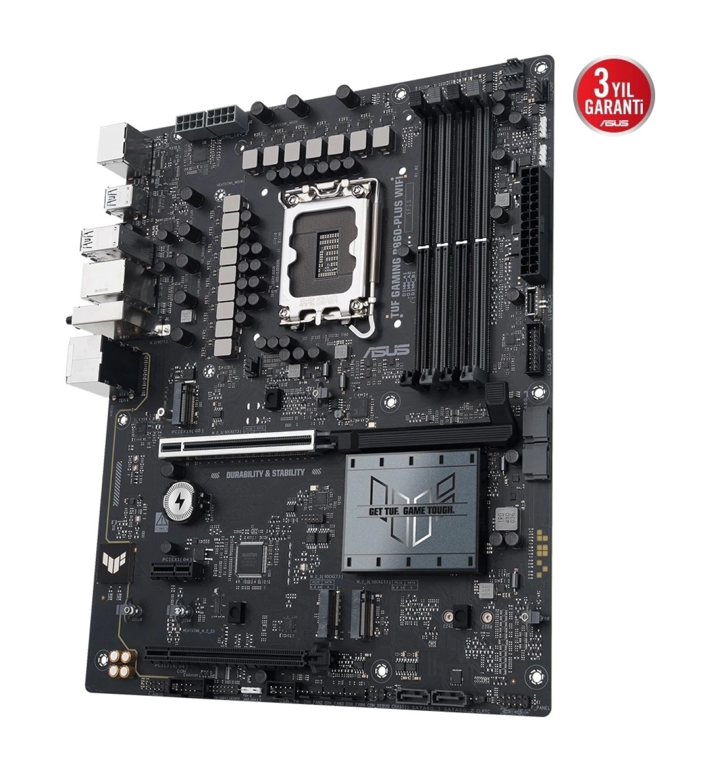 Asus Tuf Gaming B860-Plus Wifi Ddr5 8666Mhz (Oc) M.2 1851P Atx Anakart - Görsel 3