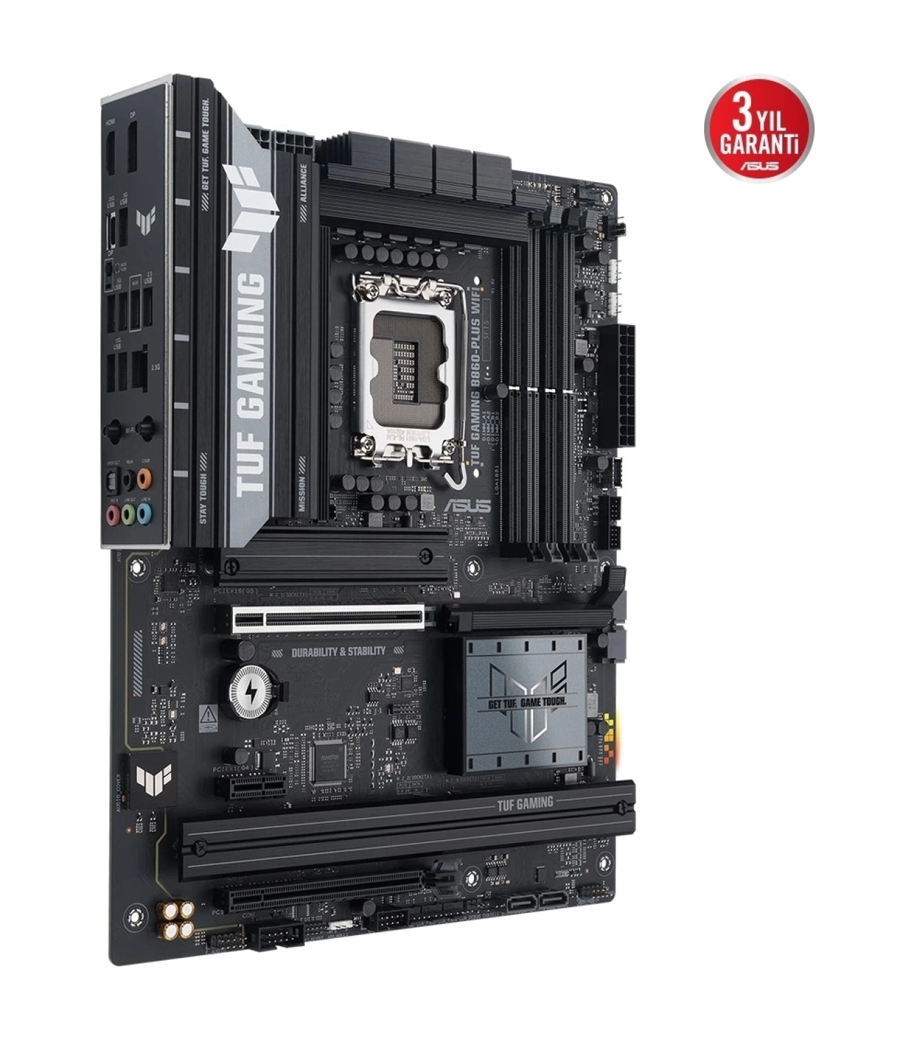Asus Tuf Gaming B860-Plus Wifi Ddr5 8666Mhz (Oc) M.2 1851P Atx Anakart - Görsel 4