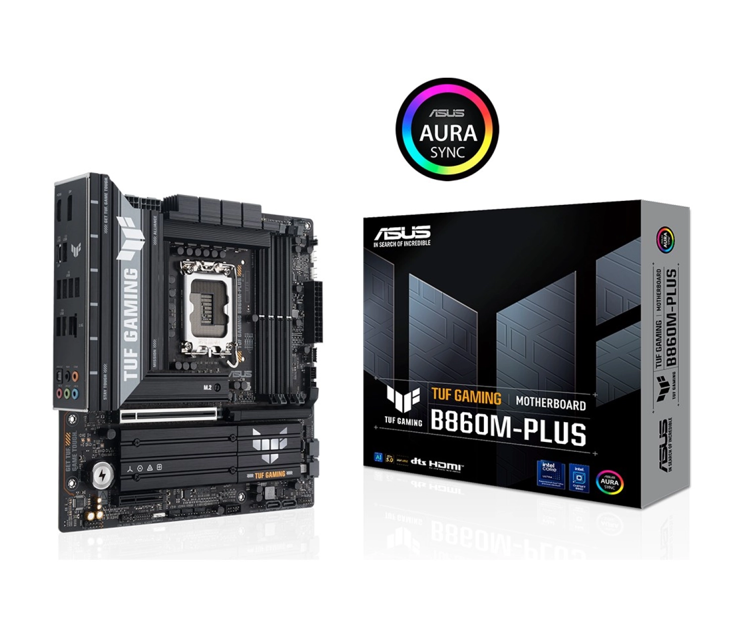 Asus Tuf Gaming B860M-Plus 1851 Soket Ddr5 Dp Hdmi Matx Anakart ürün görseli