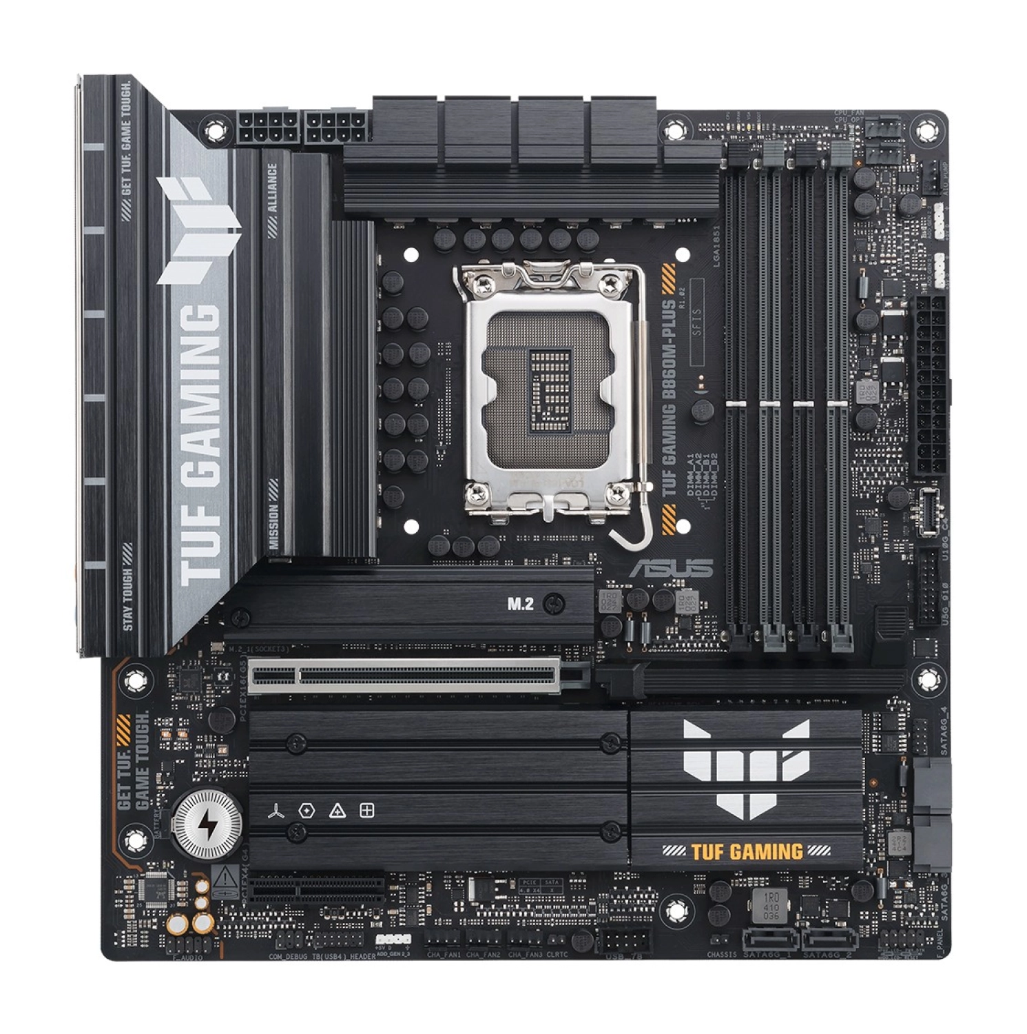 Asus Tuf Gaming B860M-Plus 1851 Soket Ddr5 Dp Hdmi Matx Anakart - Görsel 2
