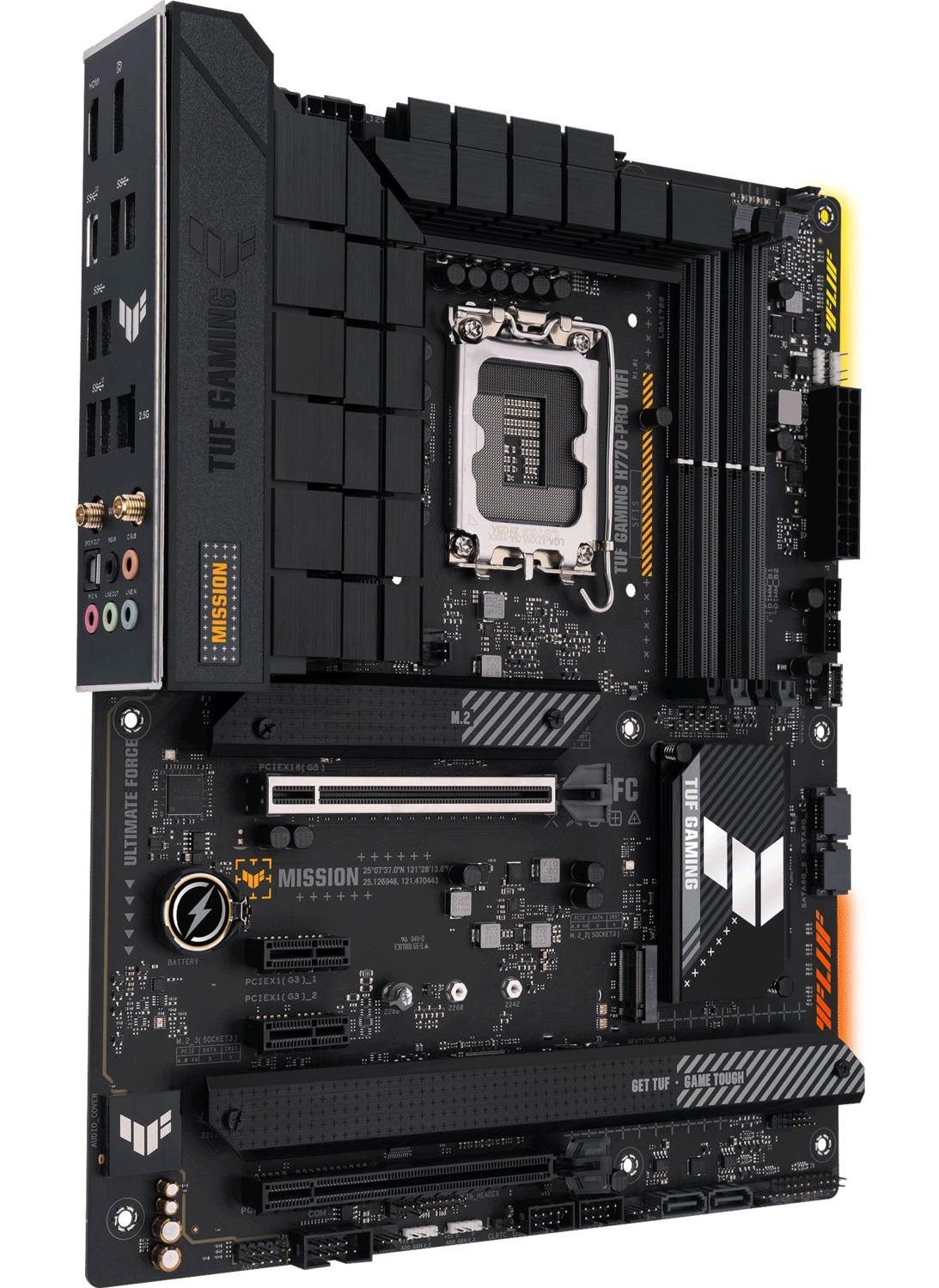 Asus Tuf Gamıng H770-Pro Wıfı Intel H770 Lga1700 Ddr5 7200 Dp Hdmı 4X M2 Usb3.2 Ax Wifi + Bt Aura Rgb 2.5Gbit Lan Atx (Tuf Gamıng H770-Pro Wıfı) Anakart - Görsel 4