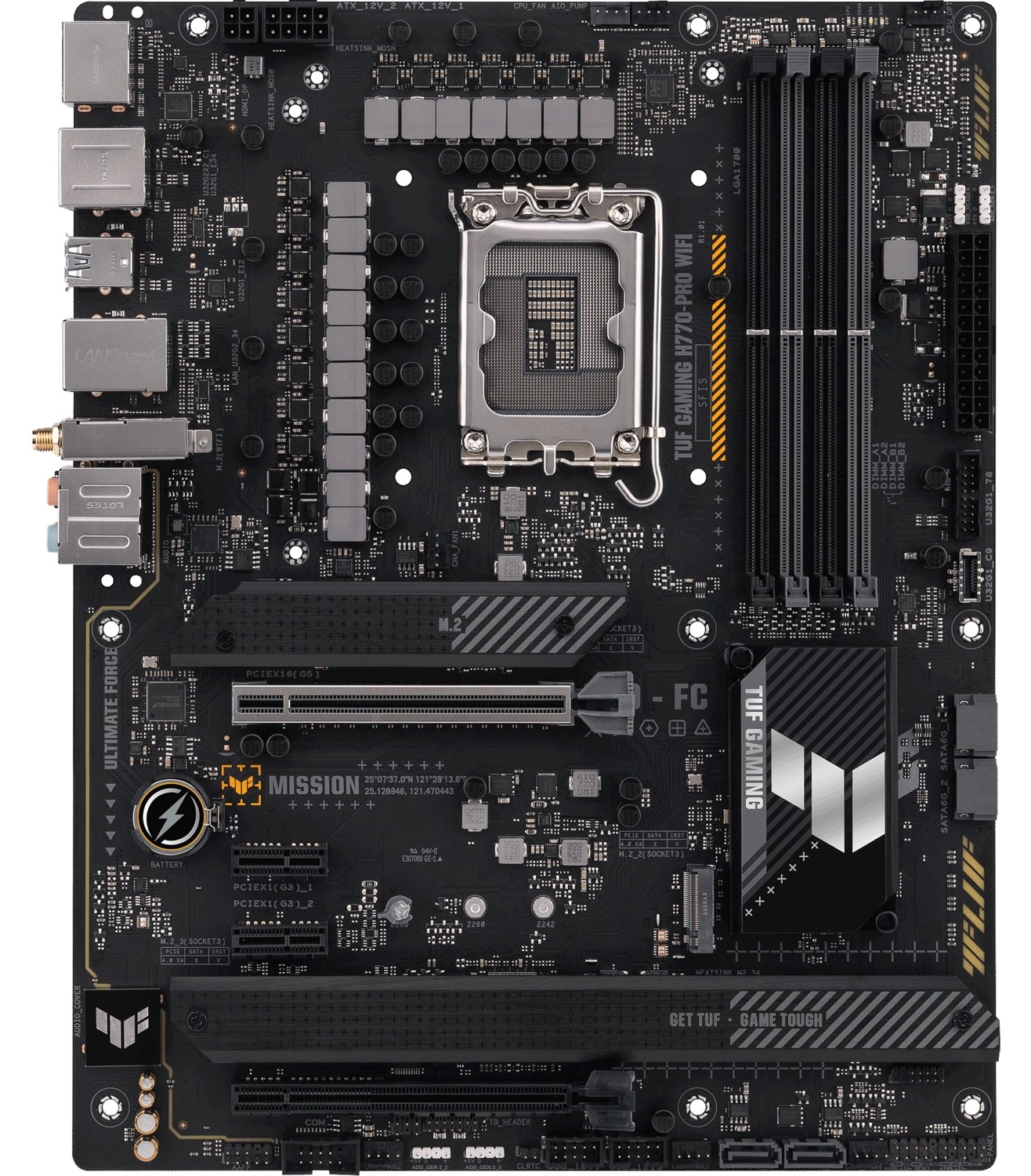 Asus Tuf Gamıng H770-Pro Wıfı Intel H770 Lga1700 Ddr5 7200 Dp Hdmı 4X M2 Usb3.2 Ax Wifi + Bt Aura Rgb 2.5Gbit Lan Atx (Tuf Gamıng H770-Pro Wıfı) Anakart - Görsel 5