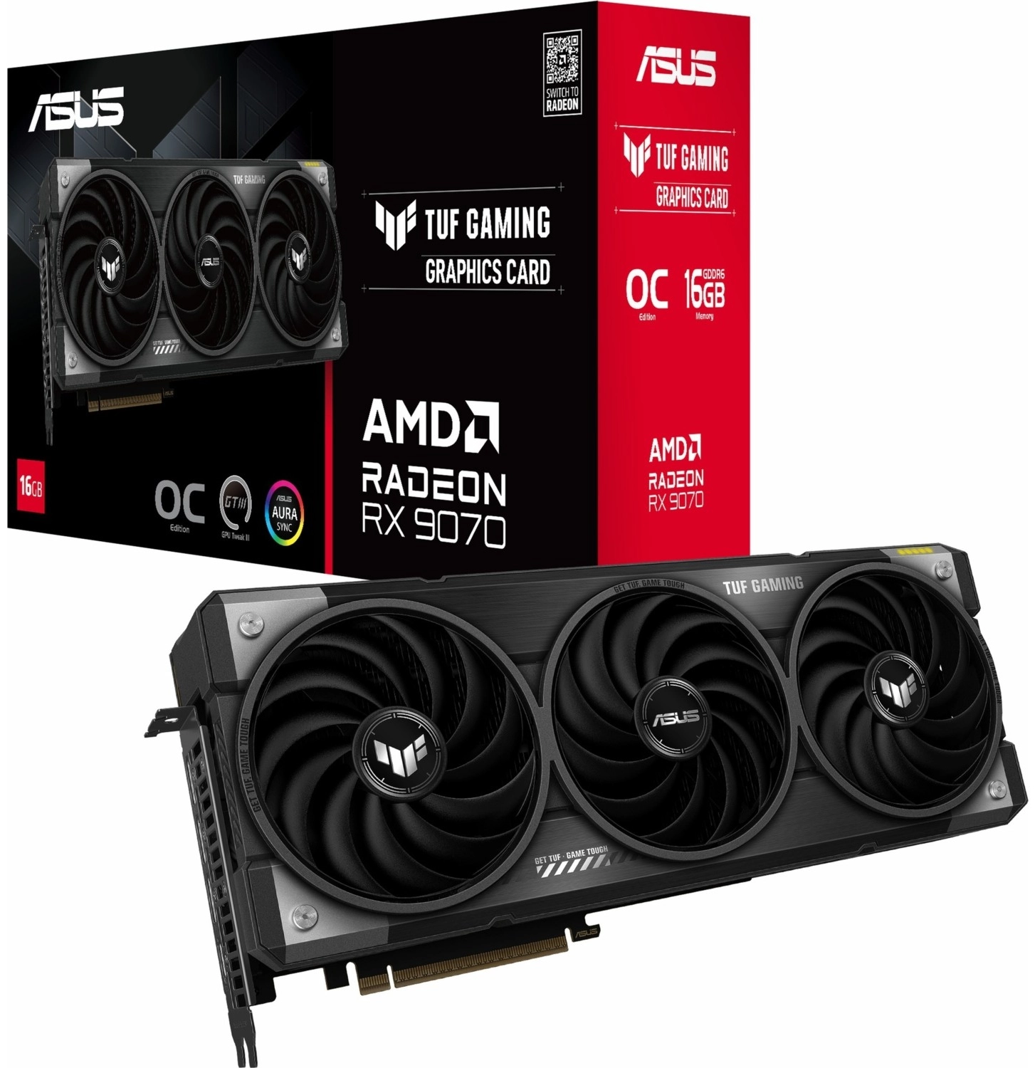 Asus Tuf Gaming Radeon Rx 9070 Oc 16Gb Gddr6 256Bit Hdmı/Dp Ekran Kartı ürün görseli