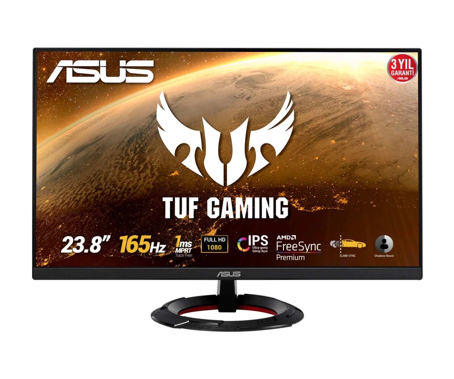 Asus Tuf Gaming Vg249Q1R 23.8" 165Hz 1Ms (Hdmi+Display) Freesync Full Hd Ips Monitör - Görsel 3