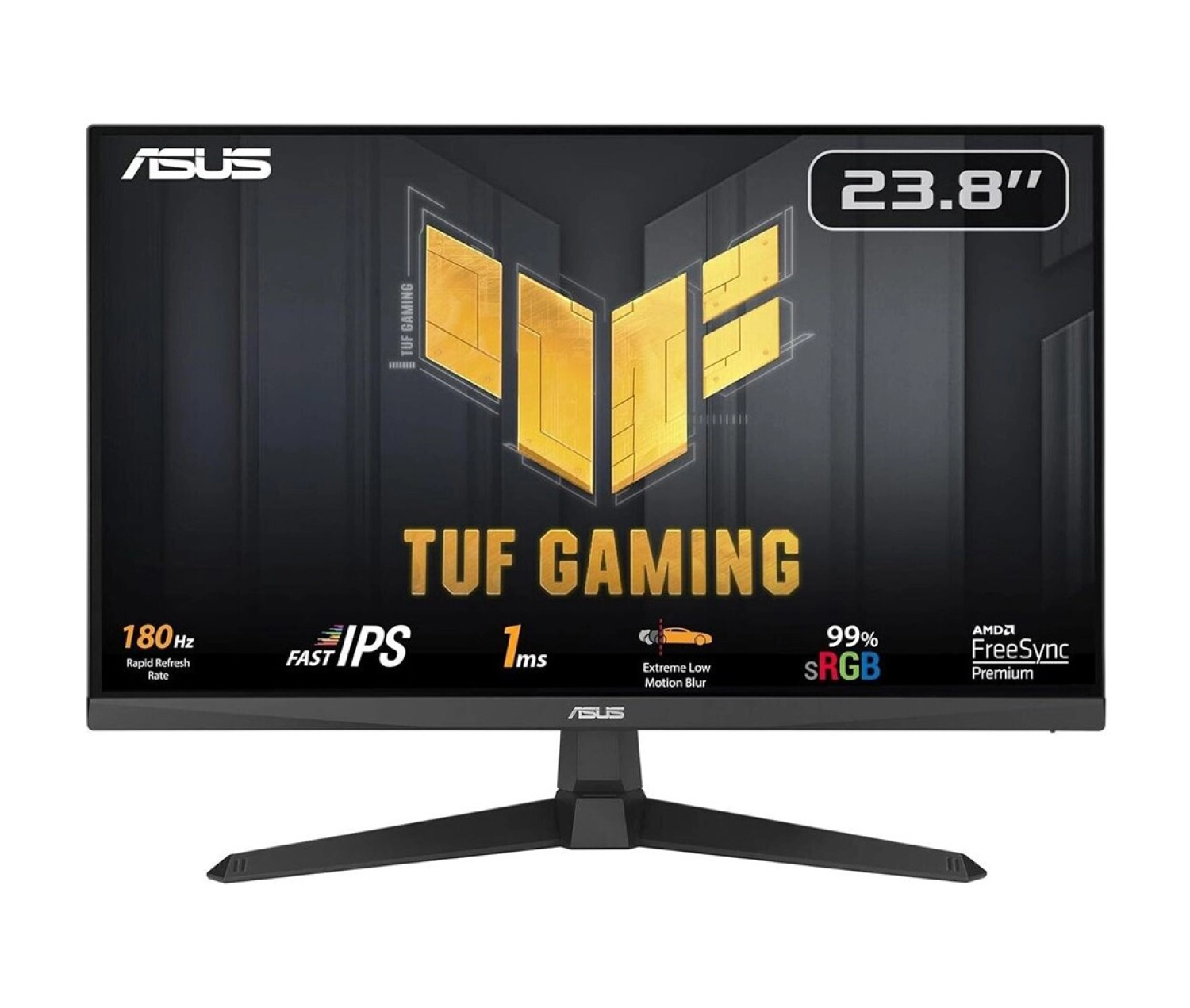 Asus Tuf Gaming Vg249Ql3A 23.8" Fast Ips Fhd 180Hz 1Ms Hdr Freesync/G-Sync Dp Hdmi Pivot Monitör ürün görseli