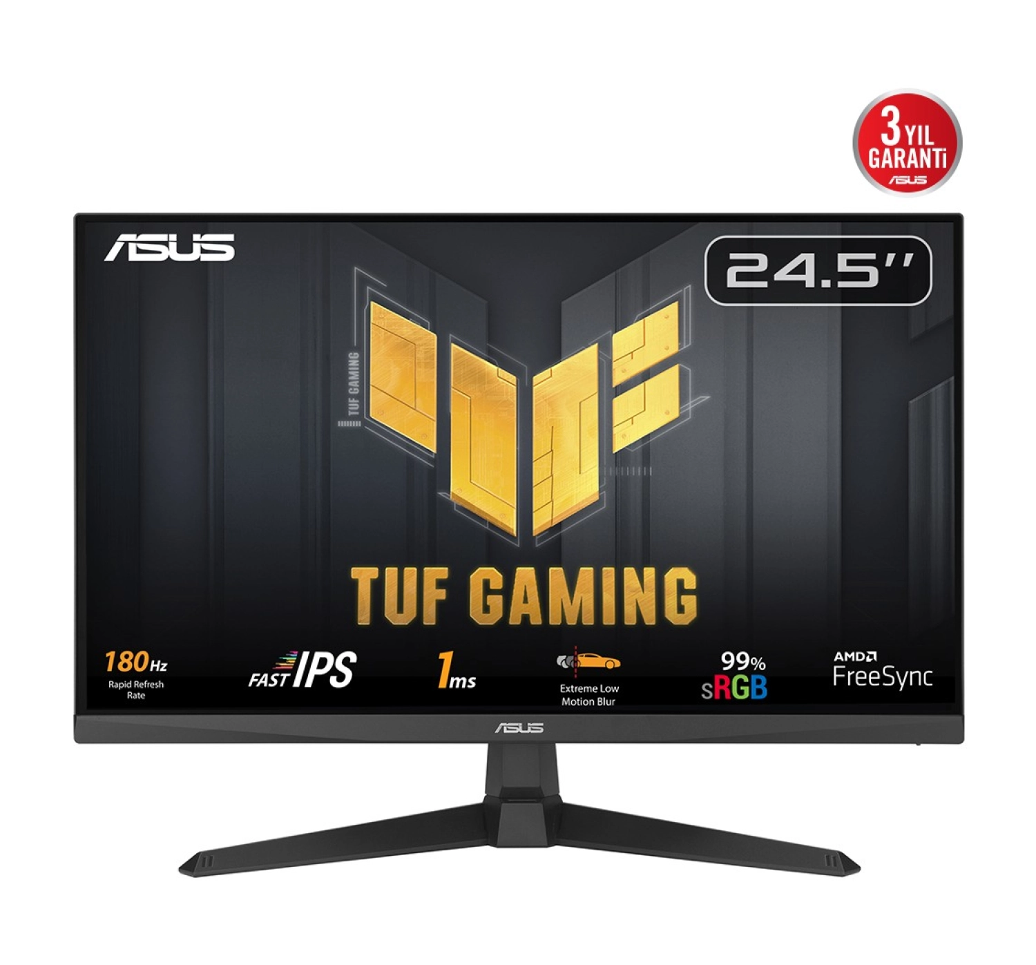 Asus Tuf Gaming Vg259Q3A 24.5 Inç 180Hz 1Ms Full Hd Freesync Fast Ips Gaming Monitör - Görsel 2
