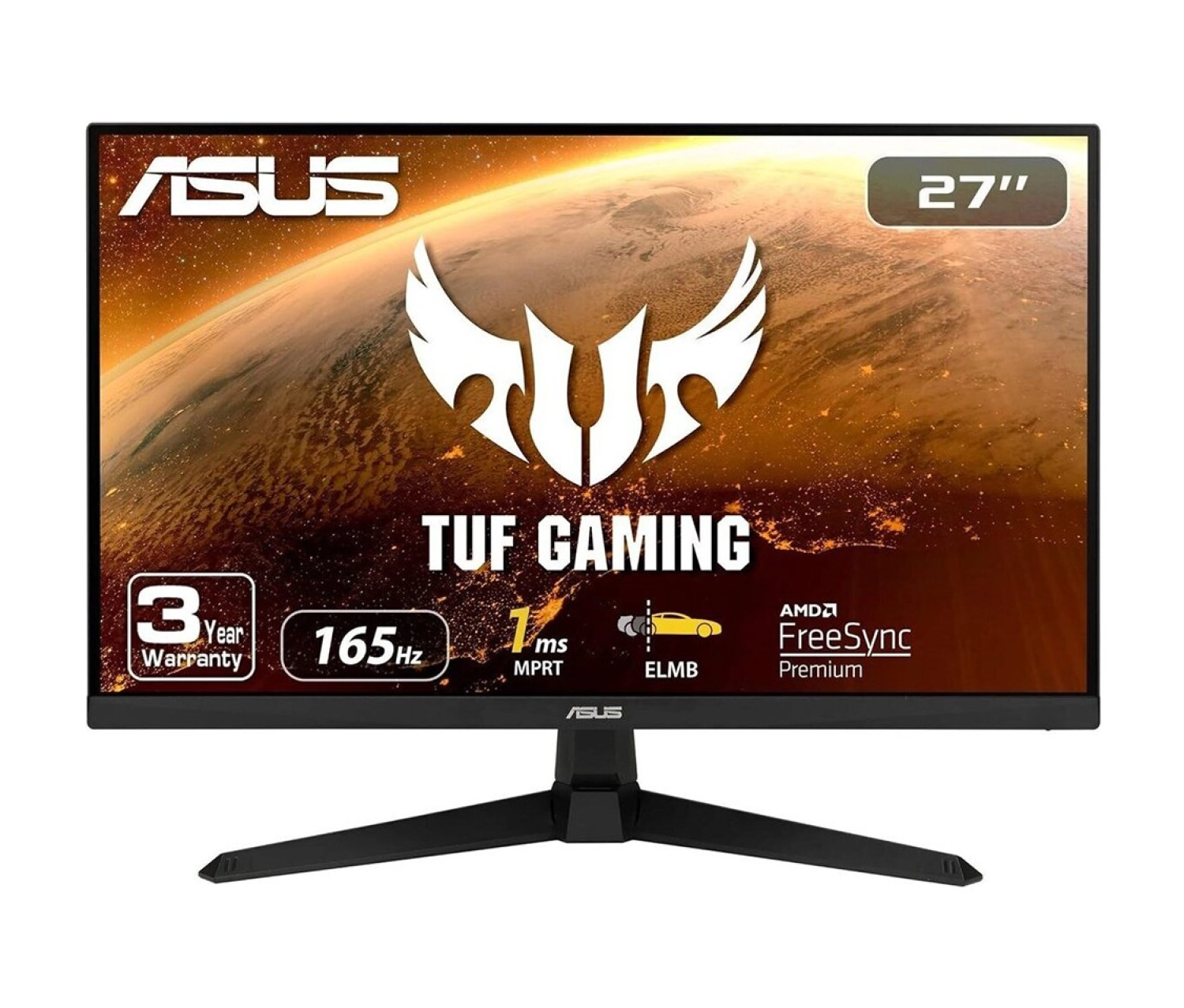 Asus Tuf Gaming Vg277Q1A 27 Inç 165Hz 1Ms Full Hd Freesync Premium Va Gaming Monitör ürün görseli