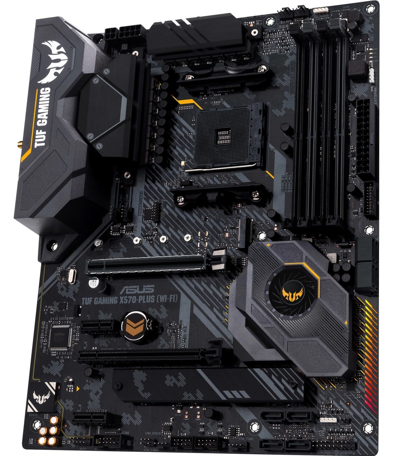 Asus Tuf Gaming X570-Plus (Wı-Fı) Amd X570 Am4 Ddr4 4400 Dp Hdmı Çift M2 Usb 3.2 Wifi + Bt Aura Rgb Atx (Tuf Gaming X570-Plus (Wı-Fı)) Anakart - Görsel 4