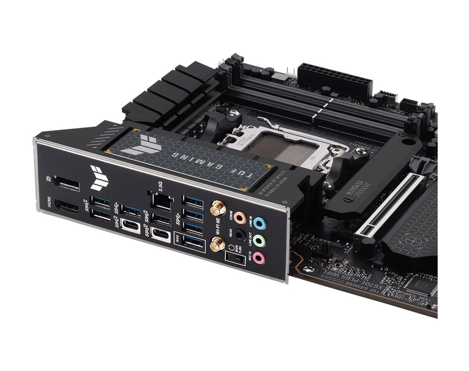 Asus Tuf Gaming X670E-Plus Wifi Amd X670E Am5 Ddr5 Atx Anakart - Görsel 3