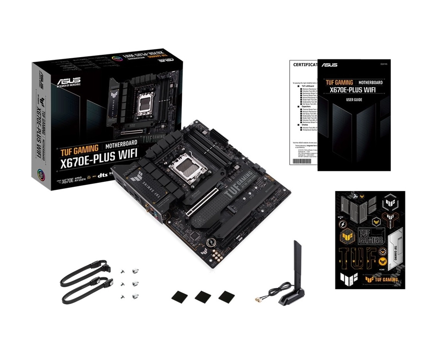 Asus Tuf Gaming X670E-Plus Wifi Amd X670E Am5 Ddr5 Atx Anakart - Görsel 4
