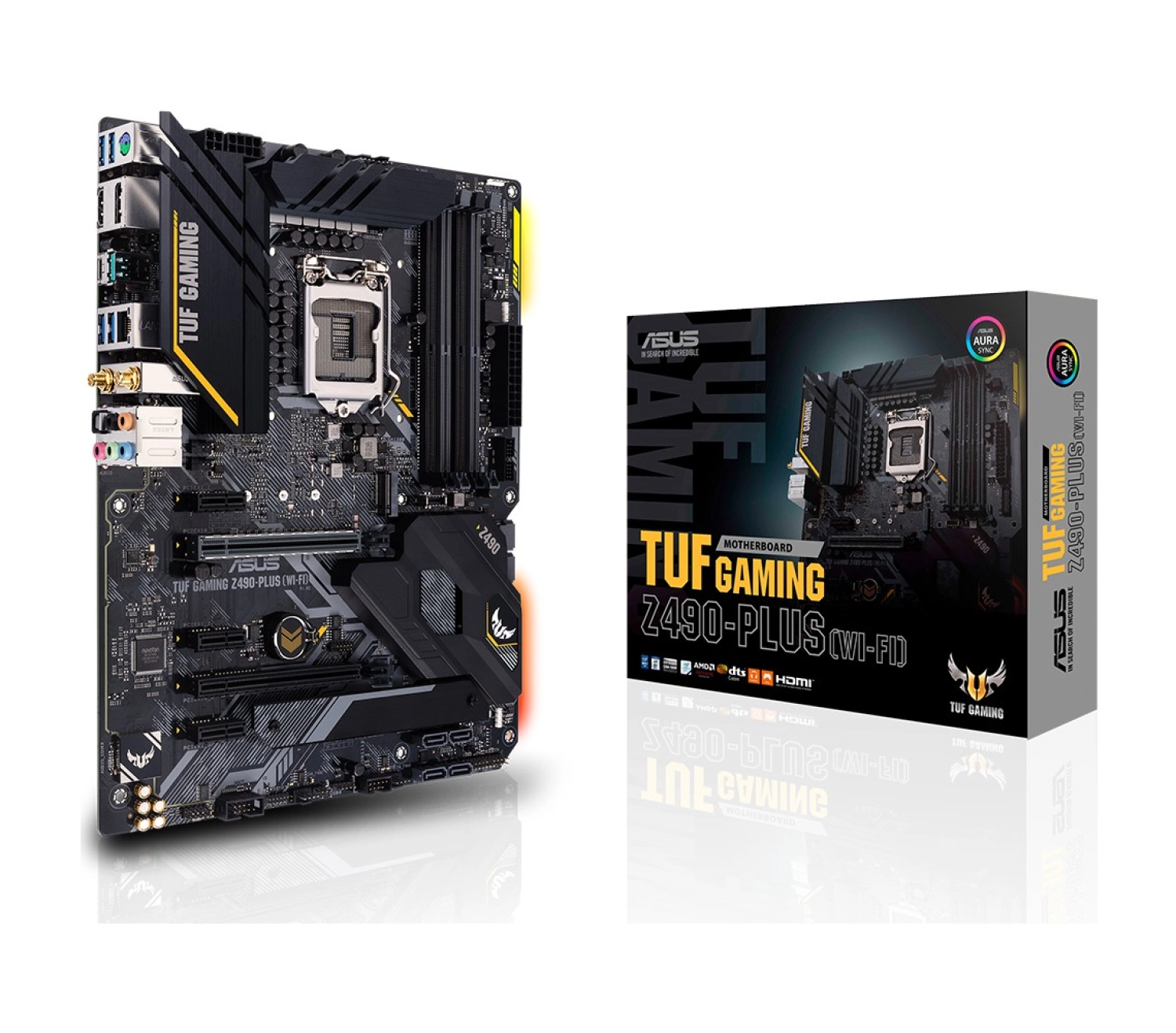 Asus Tuf Gaming Z490-Plus (Wi-Fi) Intel Z490 Ddr4 4600 Mhz (Oc) Lga1200 Ax Wifi + Bt Atx Anakart ürün görseli
