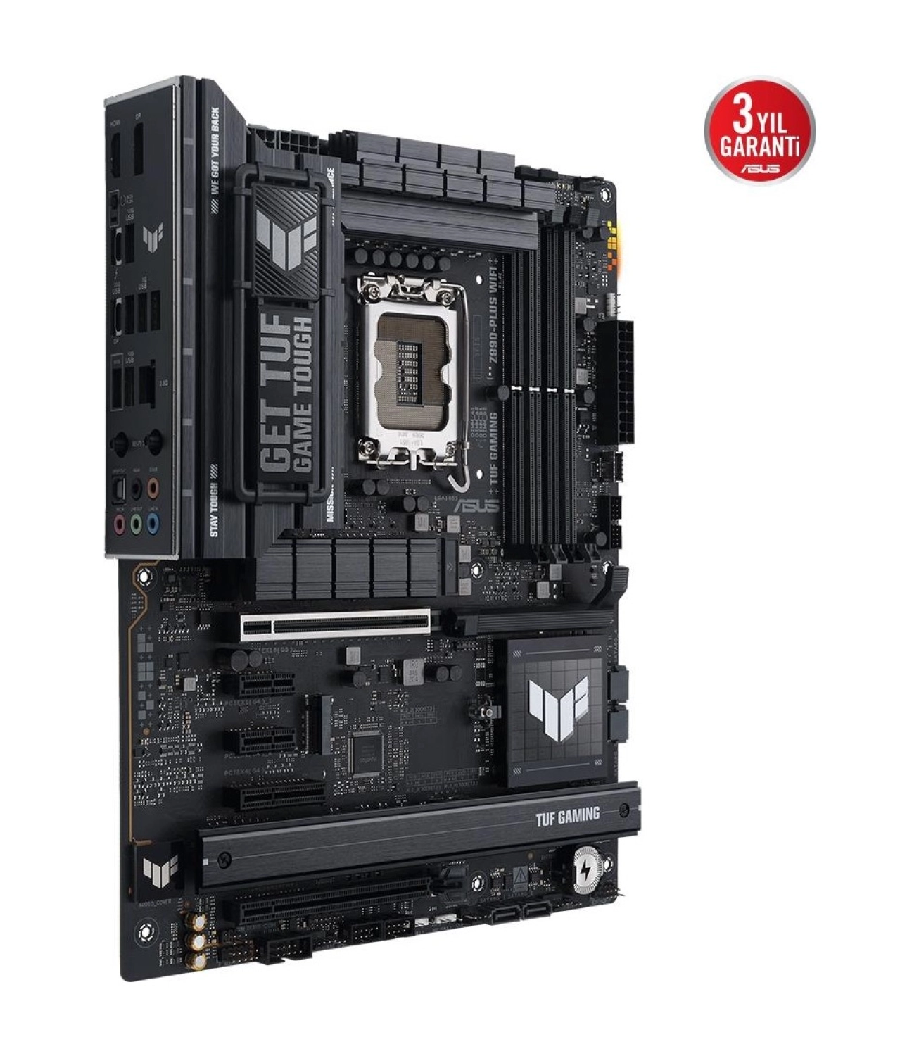Asus Tuf Gaming Z890-Plus Wifi Ddr5 4Xm2 Usb3.2 Rgb Lan Atx - Görsel 4