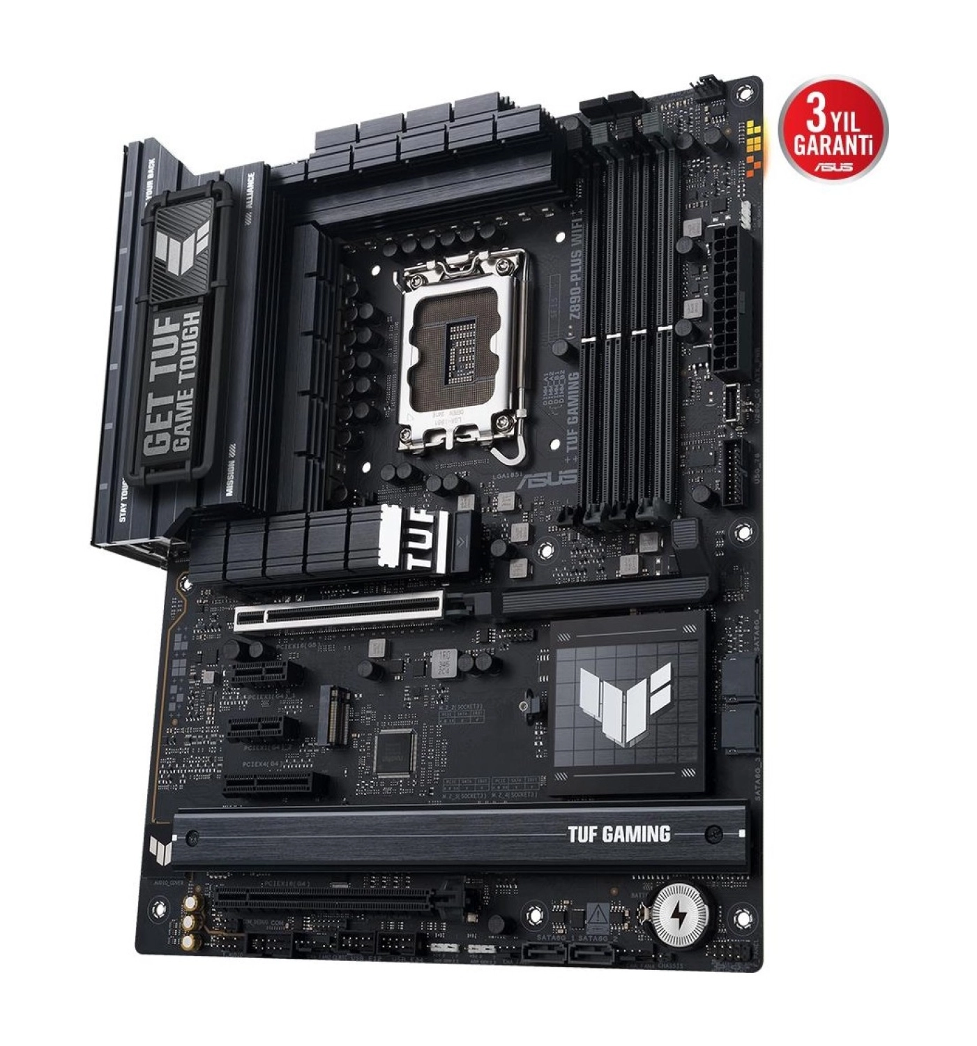 Asus Tuf Gaming Z890-Plus Wifi Ddr5 4Xm2 Usb3.2 Rgb Lan Atx - Görsel 5