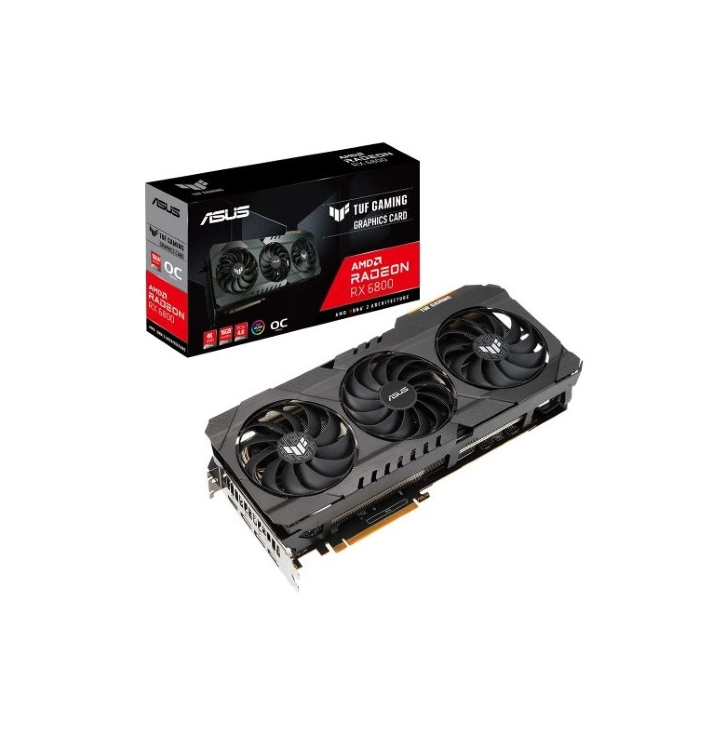 Asus Tuf Radeon Rx6800 Gaming Oc 16Gb Gddr6 256Bit 2340Mhz Oc 1Xhdmi 3Xdp Ekran Kartı Tuf-Rx6800-O16G-Gaming ürün görseli