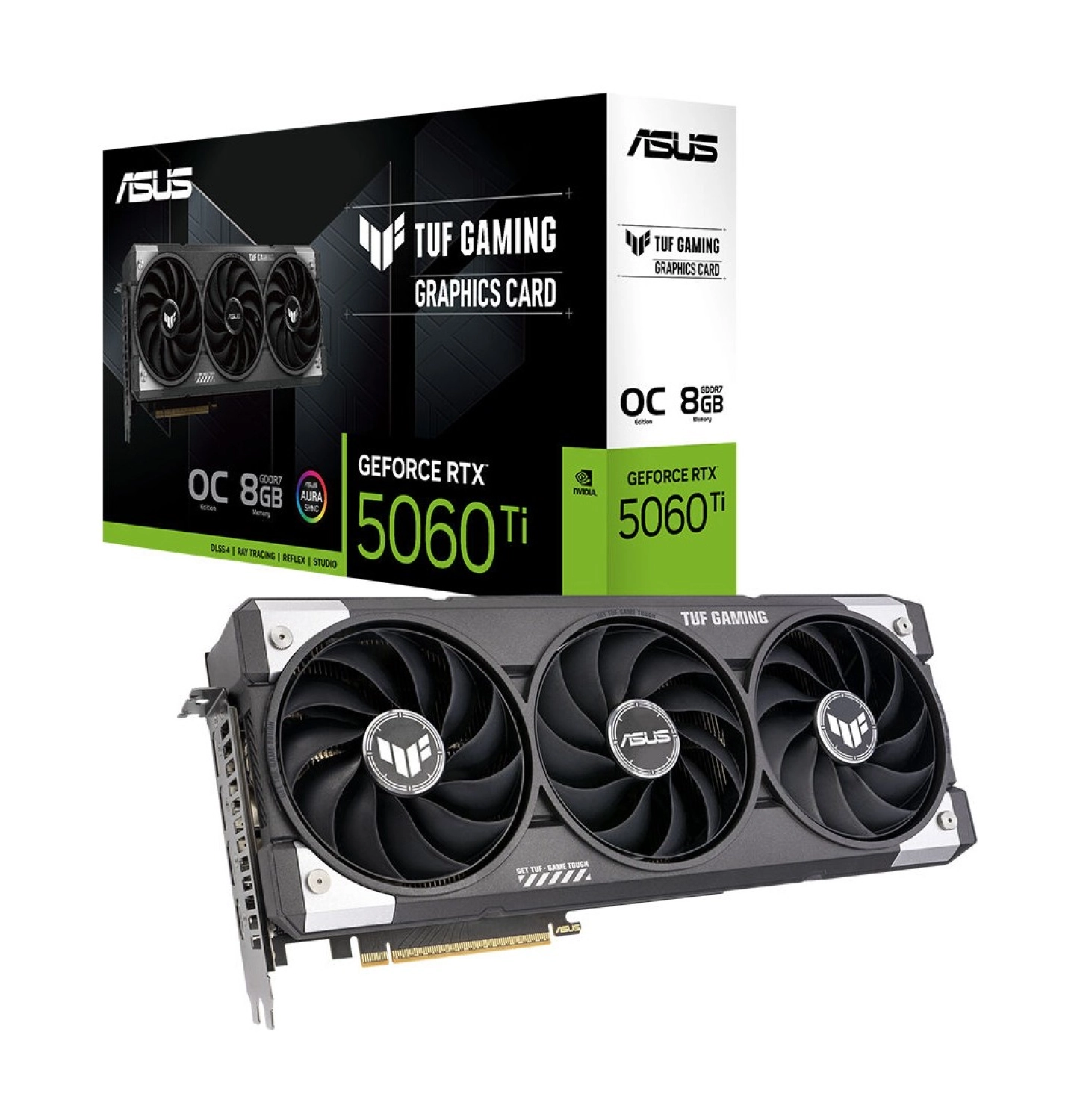 Asus Tuf-Rtx5060Ti-O8G-Gaming-Nvidia-Geforce-Rtx 5060 Tı-8G-8Gb Gddr7-128Bit--Oc-Hdmi-3Xdp-Rgb-Dlss4 Ekran Kartı ürün görseli