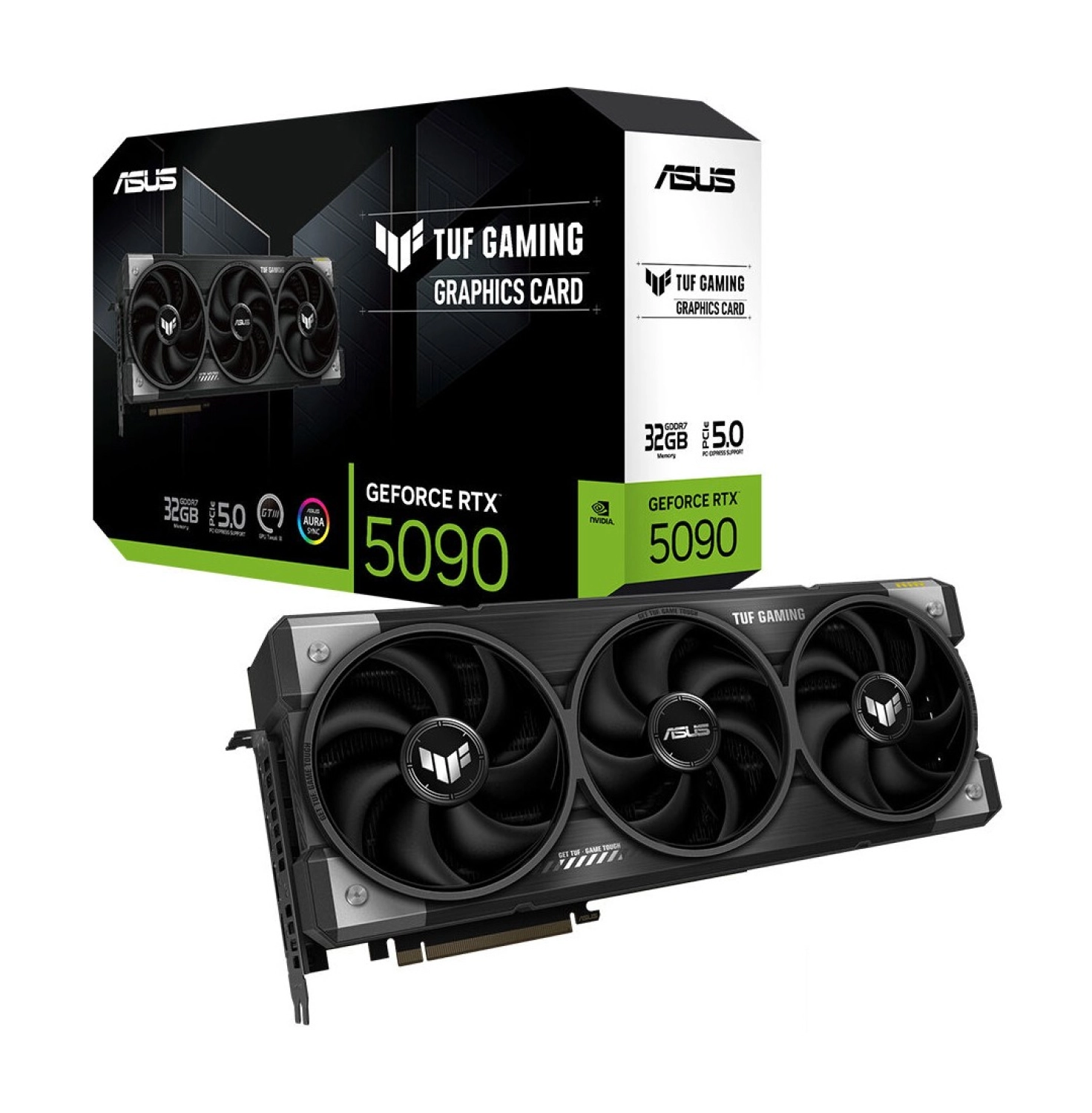 Asus -Tuf-Rtx5090-O32G-Gaming-Nvidia-Geforce-Rtx 5090-32Gb Gddr7-512Bit--Oc-2Xhdmi-3Xdp-Rgb-Dlss4 Ekran Kartı ürün görseli