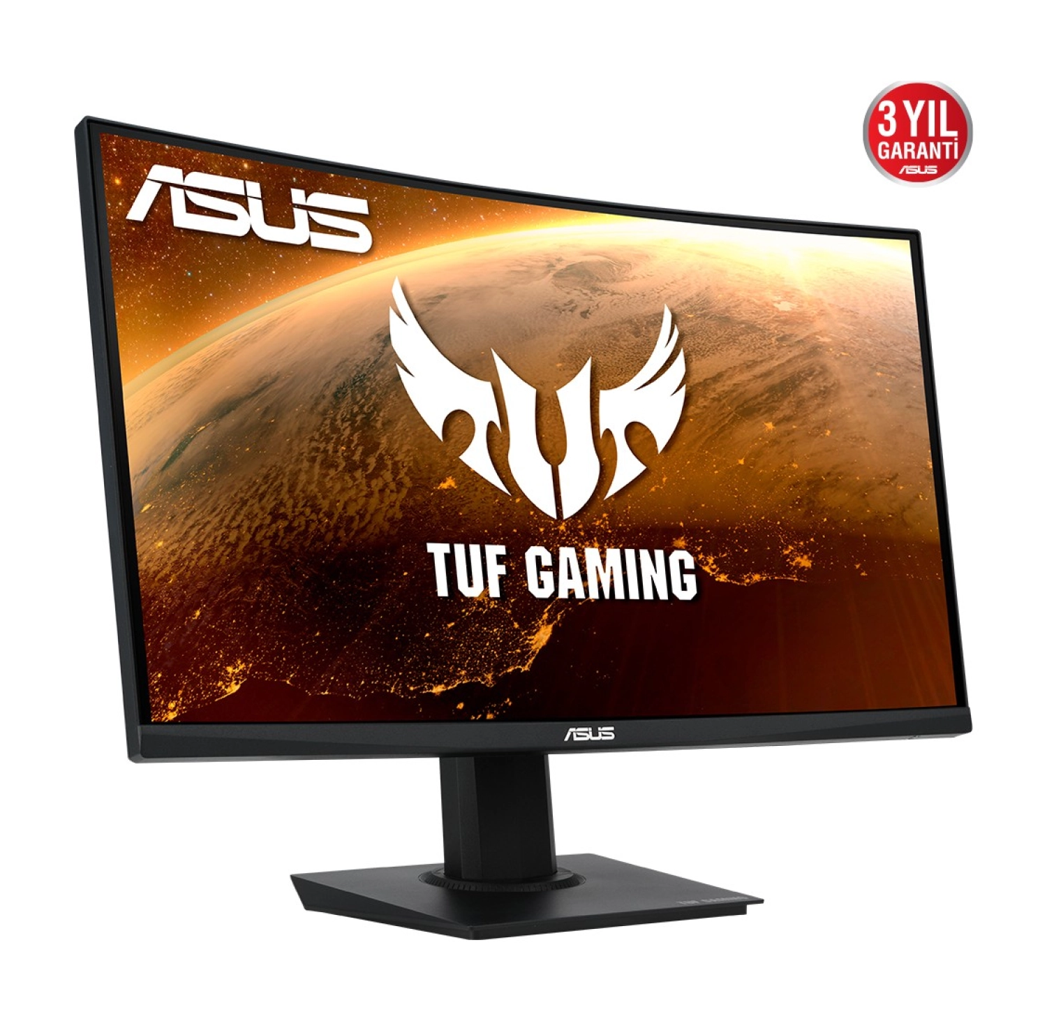 Asus Tuf Vg24Vqe Kavisli 23.6" 165Hz 1Ms (Hdmi+Display) Freesync Full Hd Led Monitör - Görsel 2