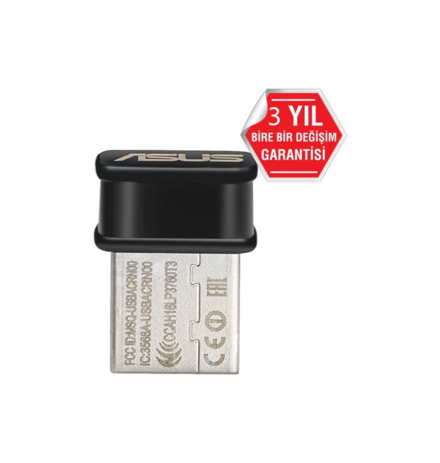 Asus Usb-Ac53 Nano Dualband Kablosuz Nano Usb Adaptör - Görsel 2