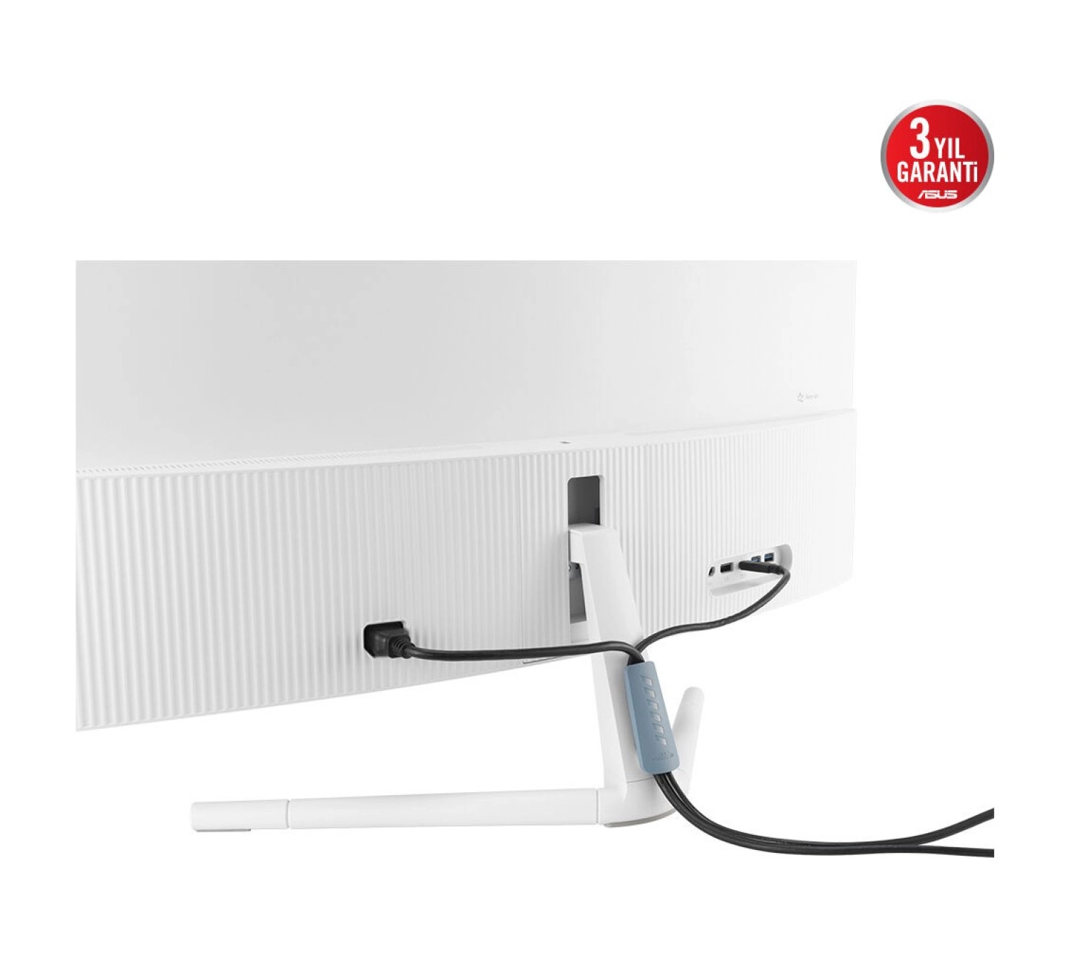 Asus Vu34Wcip-W 34 Va Kavisli Nano Iyon Wqhd 3440X1440 1Ms 100Hz 300Cd Dp Hdmi Usb-C Usb Hoparlör Vesa - Görsel 7
