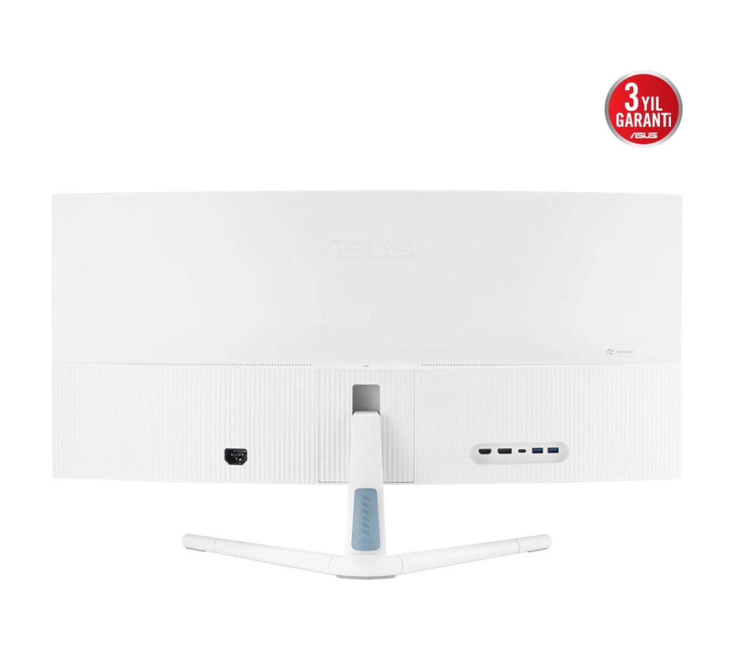 Asus Vu34Wcip-W 34 Va Kavisli Nano Iyon Wqhd 3440X1440 1Ms 100Hz 300Cd Dp Hdmi Usb-C Usb Hoparlör Vesa - Görsel 6