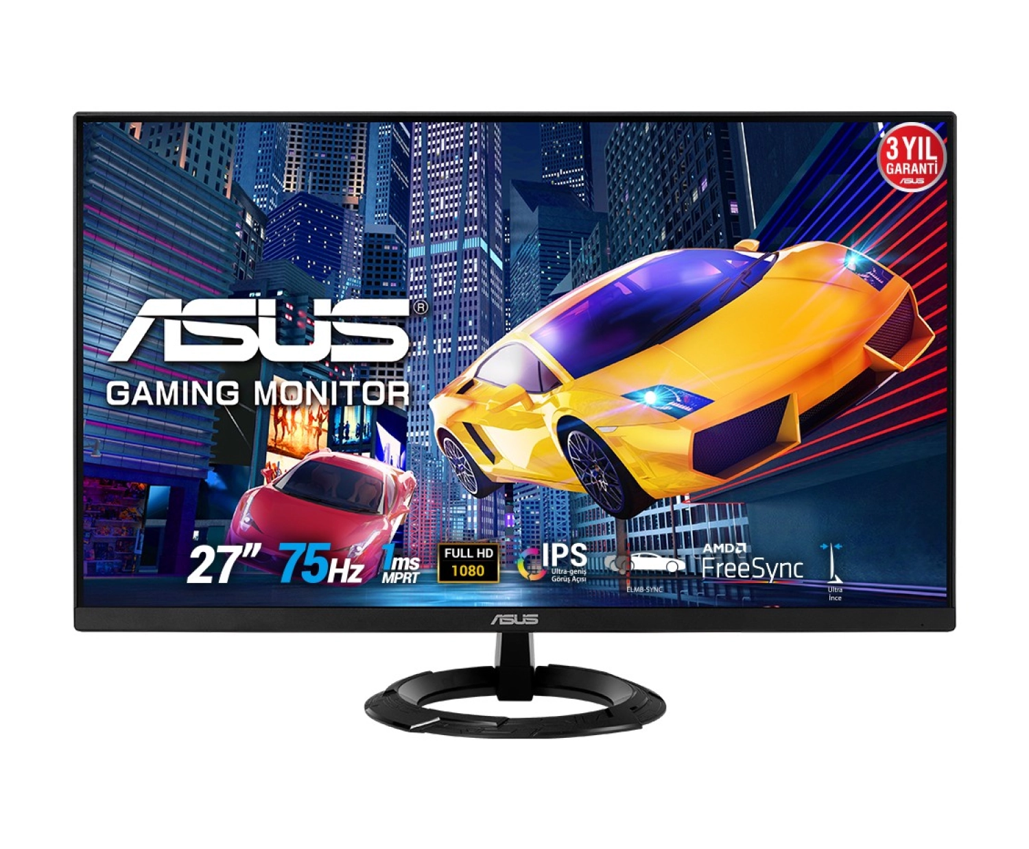 Asus Vz279Heg1R 27" 75Hz 1Ms (Hdmi+D-Sub) Freesync Full Hd Ips Led Monitör ürün görseli