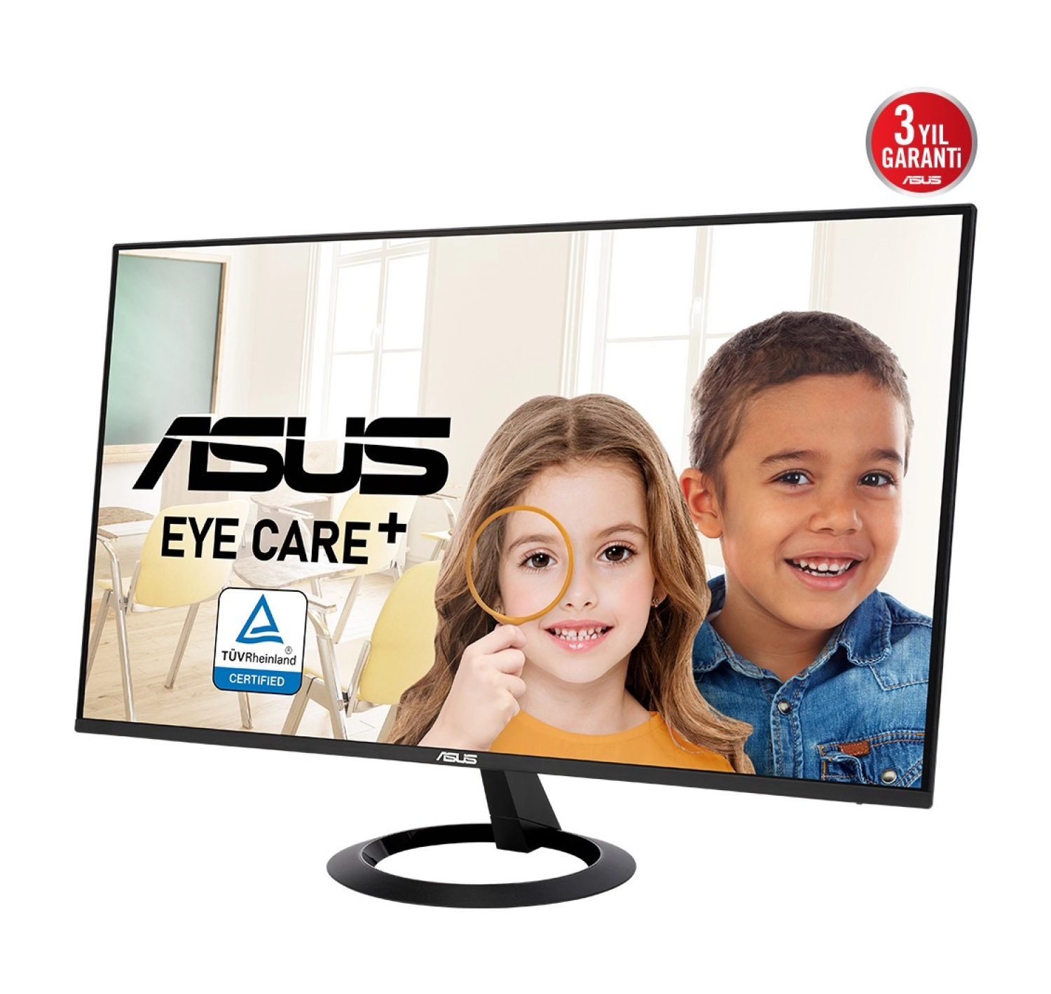 Asus Vz27Ehf 27 Ips Freesync 1920X1080 1Ms 100Hz Hdmi Vesa 3Yil Eyecare, Flicker-Free,Cercevesiz,Dusuk Mavi Isik Monitör - Görsel 5