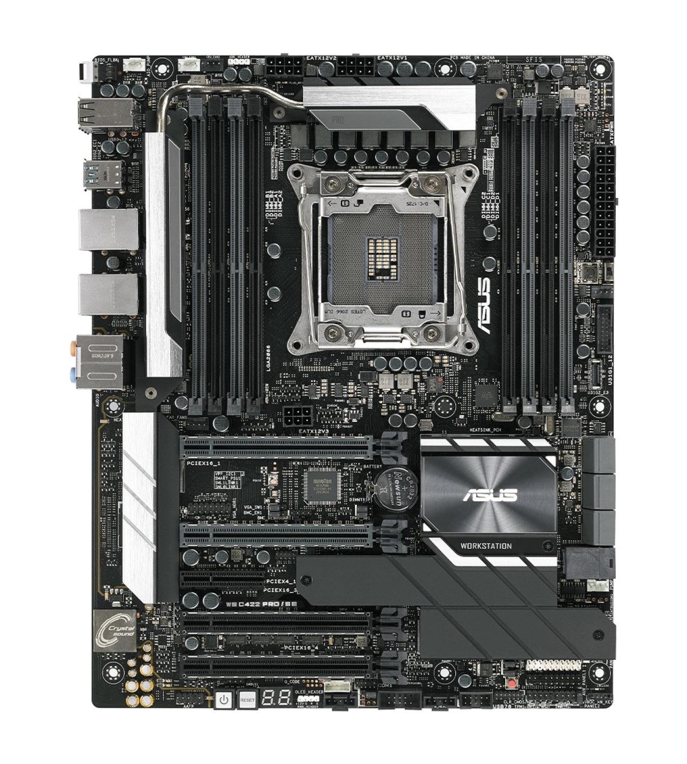 Asus Ws C422 Pro/Se Intel C422 Lga2066 Ddr4 2933 Vga M2 Usb3.1 2 Adet Lan Atx(Ws C422 Pro/Se) Anakart ürün görseli