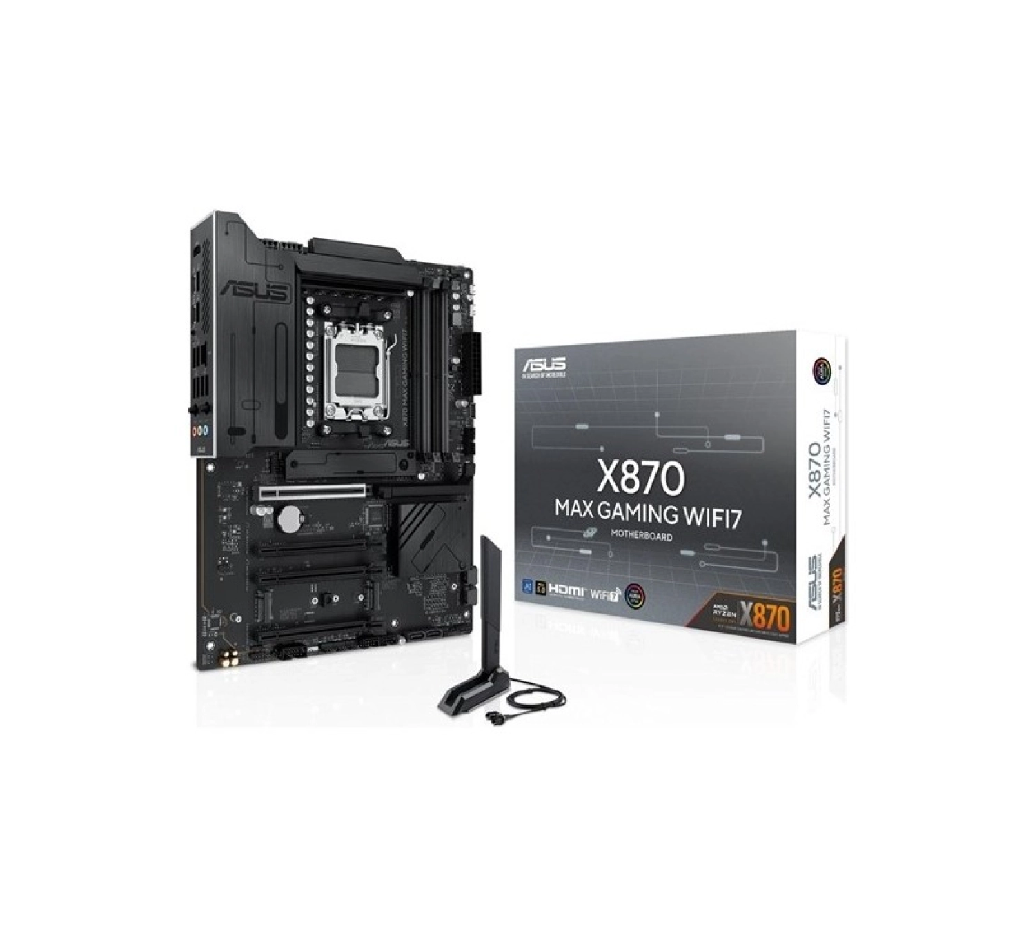 Asus X870 Max Gaming Wıfı7 Ddr5 Hdmı-Dp Typec Pcıe 5.0 Am5 Atx Anakart ürün görseli