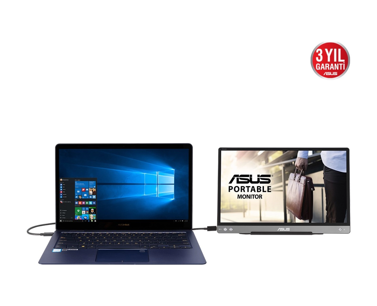 Asus Zenscreen Mb14Ac 14" 60Hz 5Ms Full Hd Ips Taşınabilir Led Monitör - Görsel 6