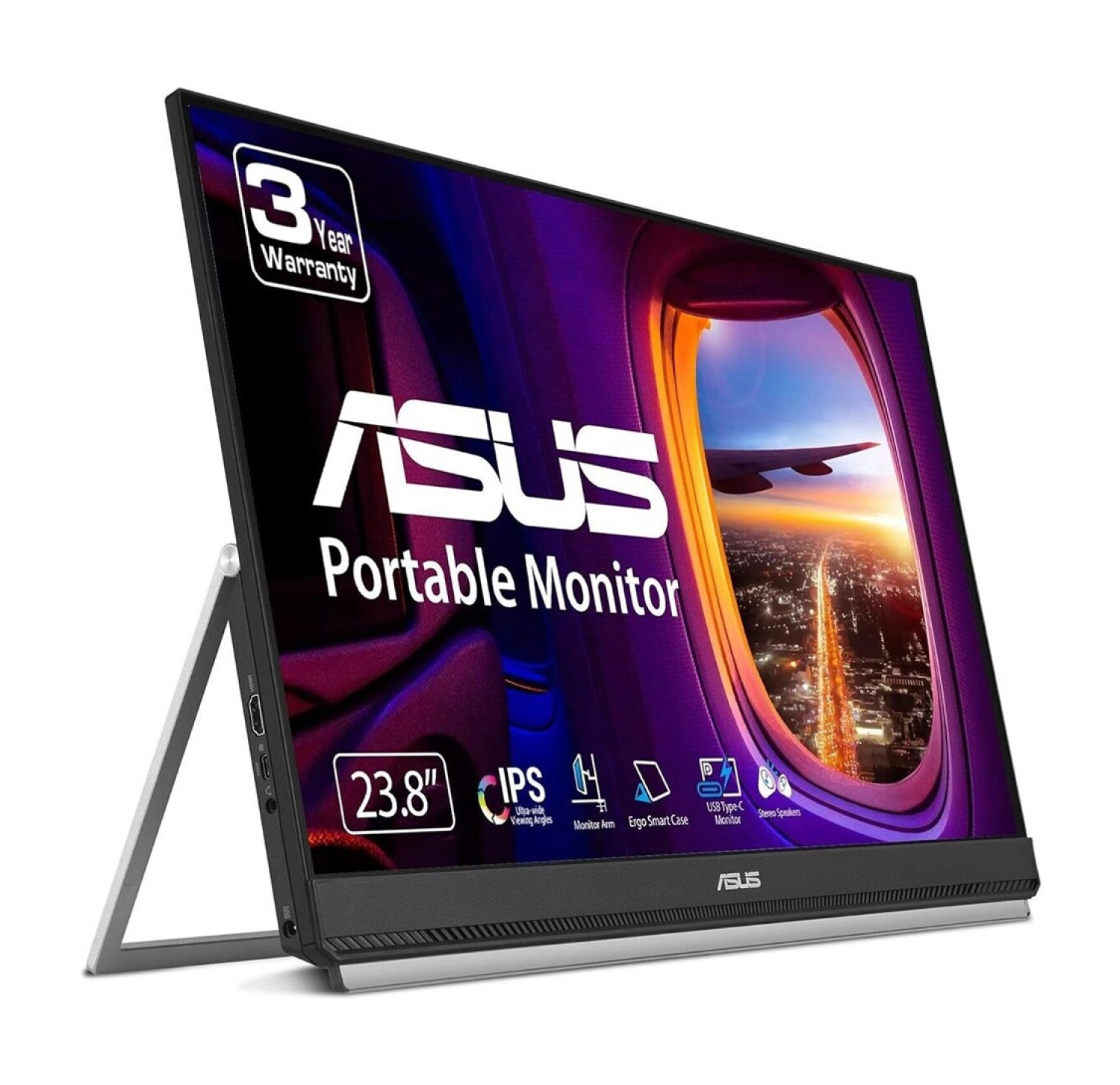 Asus Zenscreen Mb249C 23,8 Tasinabilir Usb Monitor Ips 1920X1080 5Ms 75Hz Hdmi Usb-C Mm Vesa 3Yil Mat Ekran, Eyecare Monitör ürün görseli
