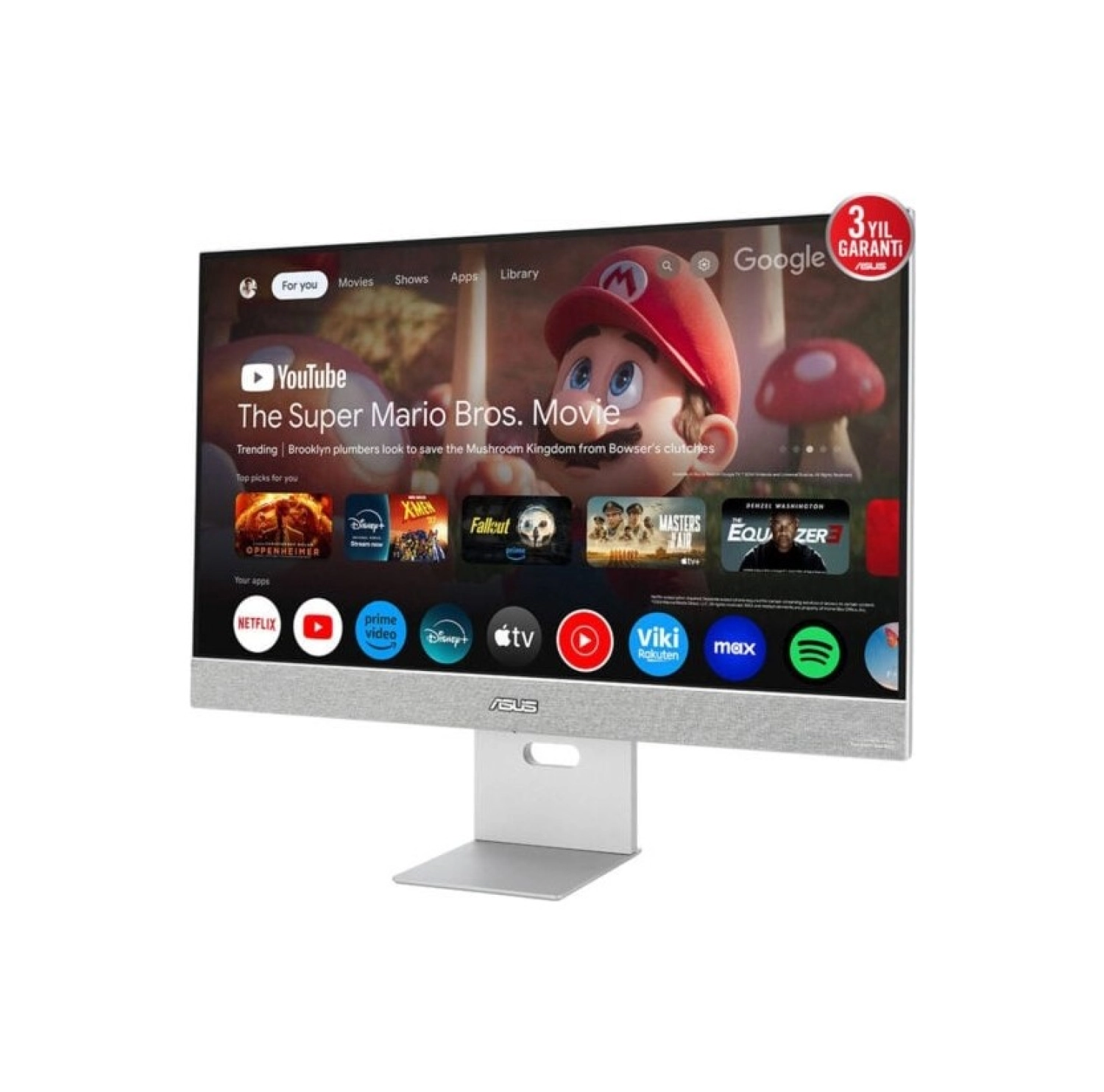 Asus Zenscreen Smart Ms27Uc 27 Inç 60Hz 5Ms 4K Uhd Ips Monitör - Görsel 2
