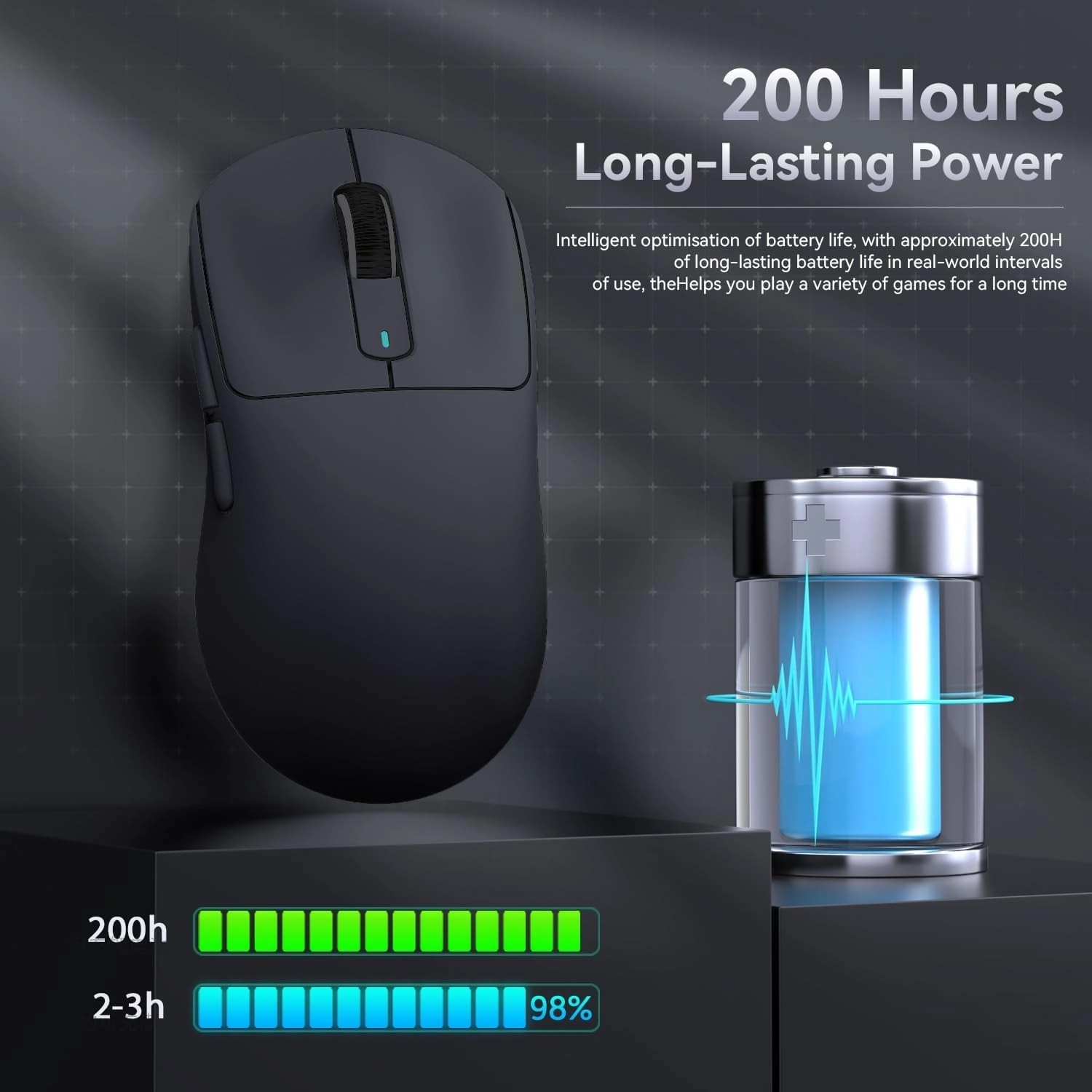 Attack Shark X3 Superlıght Kablosuz Oyuncu Mouse Paw3395 - Görsel 5