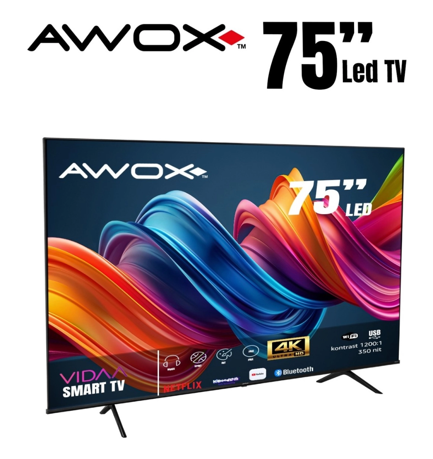 Awox B227500 75" 189 Ekran Uydu Alıcılı 4K Ultra Hd Smart Vi̇daa Led Tv - Görsel 8