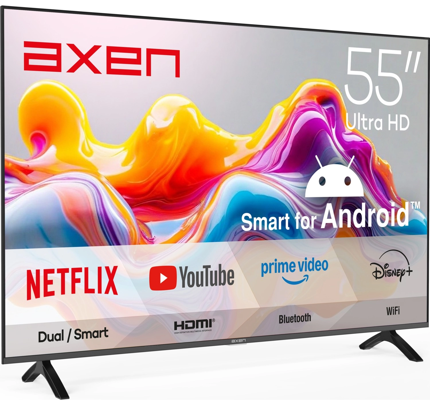 Axen Ax55Fmn601 55" 140 Ekran Uydu Alıcılı 4K Ultra Hd Google Smart Led Tv ürün görseli