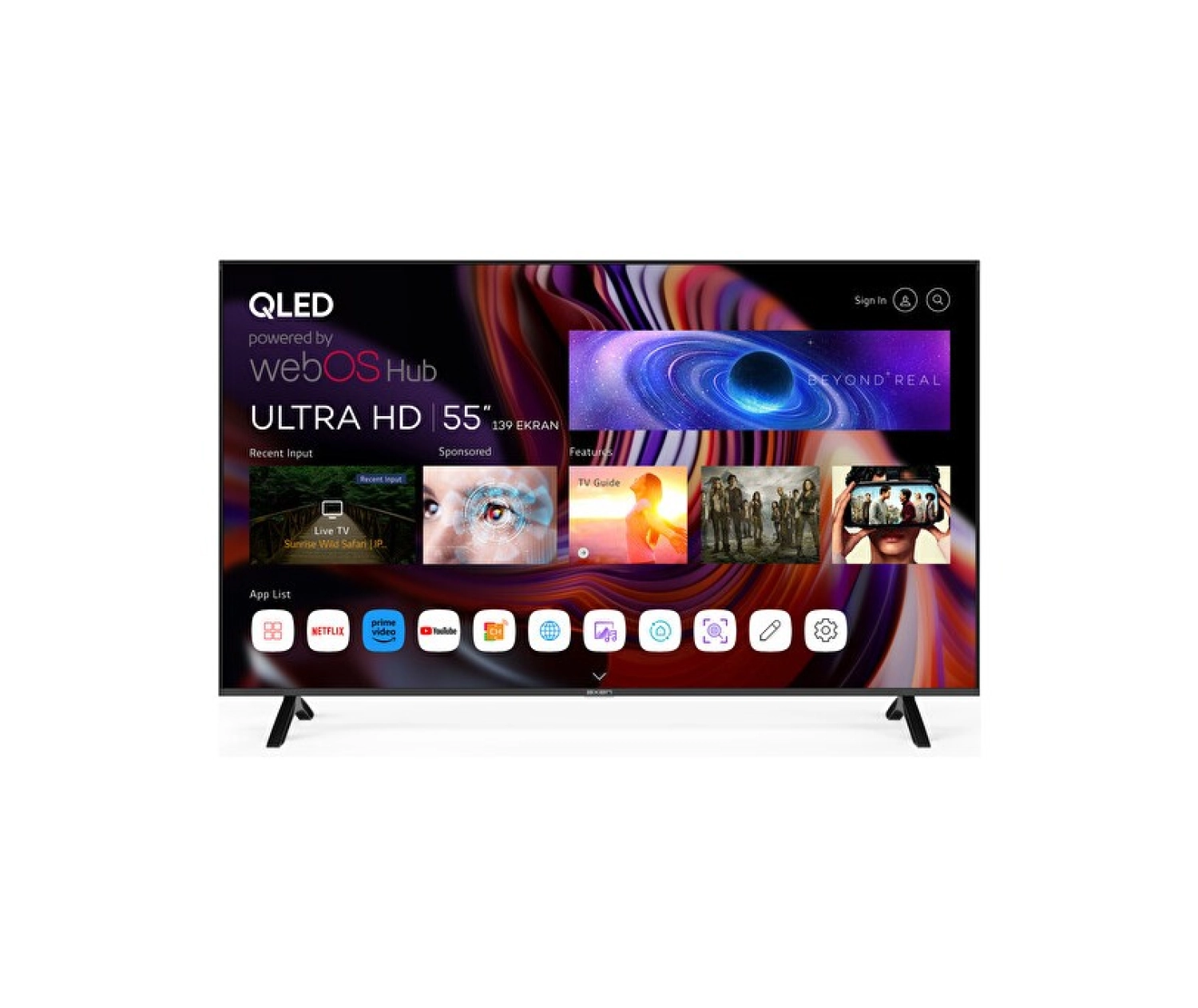 Axen Ax55Qmn252-0276 55 " 139 Ekran Uhd Webos Smart Qled Tv ürün görseli