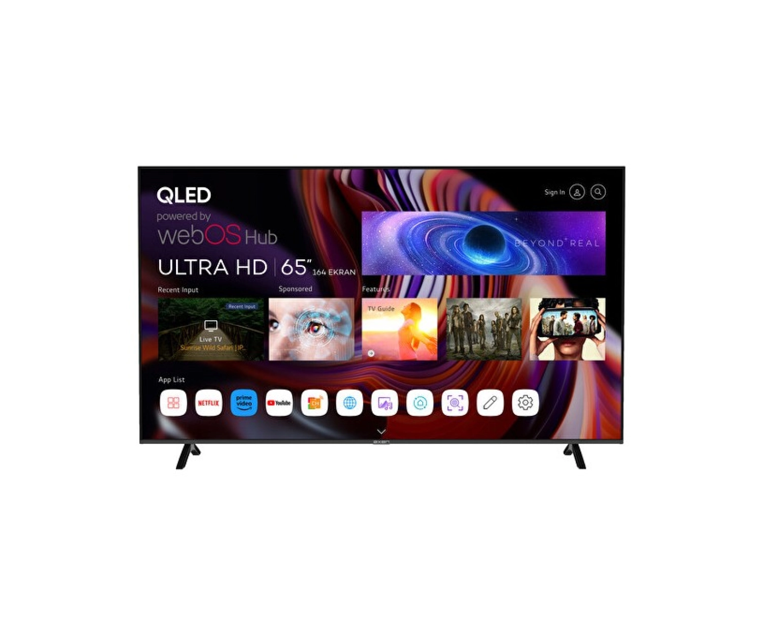 Axen Ax65Qmn252 65" 165 Ekran Uydu Alıcılı 4K Ultra Hd Webos Qled Tv ürün görseli