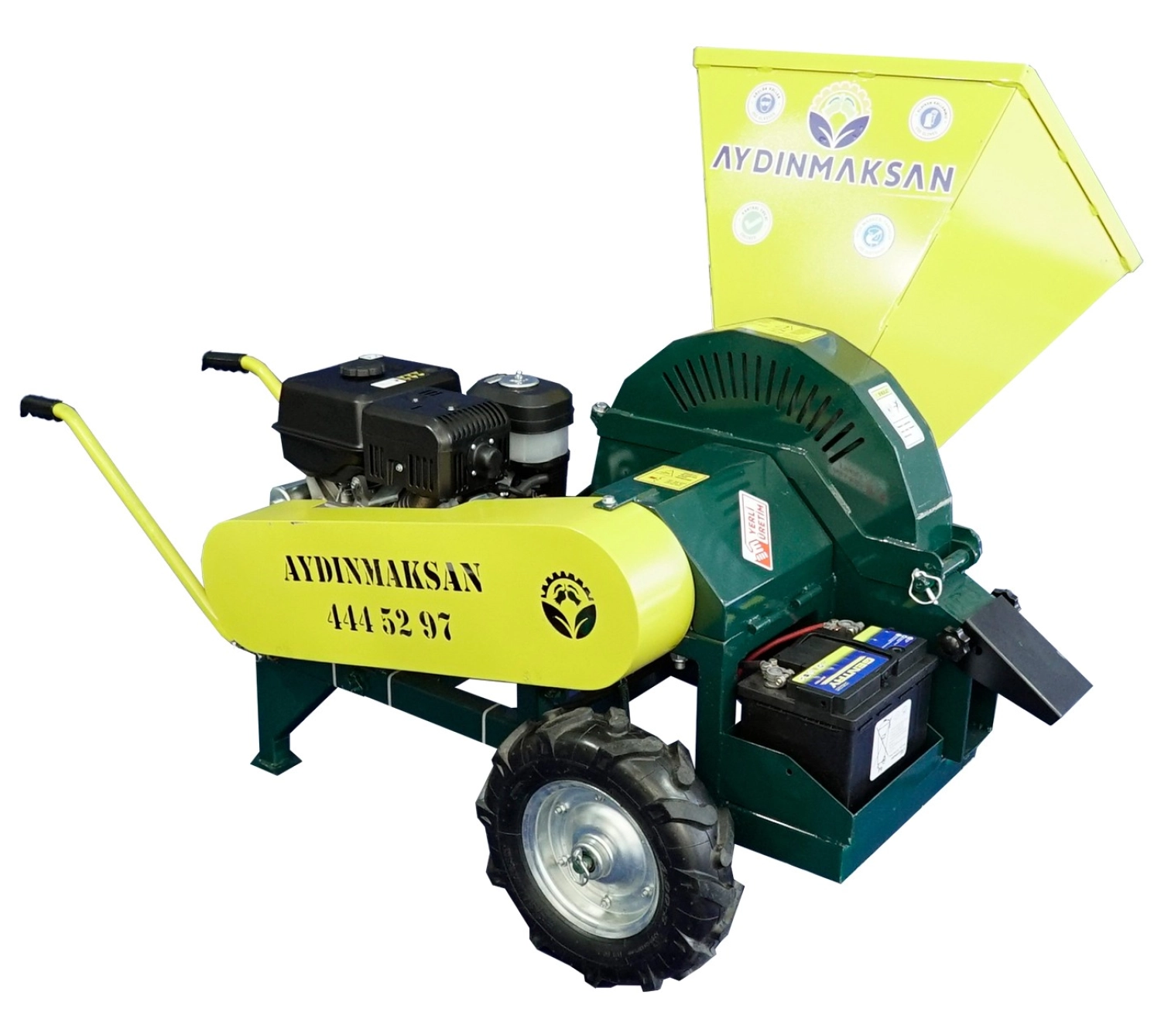 Aydınmaksan Mdo 015A - 15 Hp Alttan Çıkışlı Mobil Benzinli Motorlu Dal Öğütme Makinesi ürün görseli