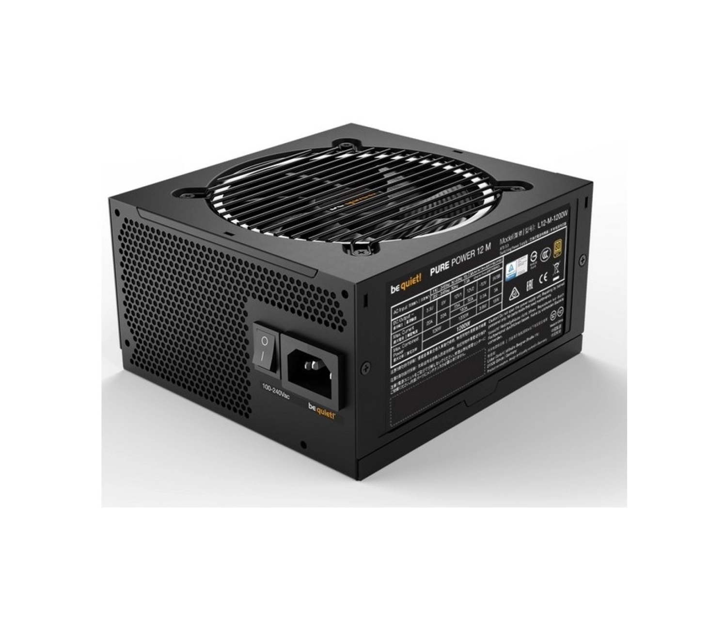 Be Quiet! Pure Power 12M 1200W 80+ Gold Tam Modüler Güç Kaynağı/Psu Bn346 - Görsel 3