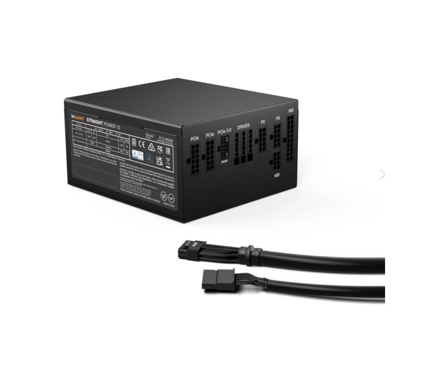 Be Quiet! Straight Power 12 850W 80+ Platinum Tam Modüler Güç Kaynağı Bn337 - Görsel 2
