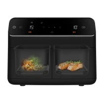 Beko Airfryer, Çift Hazneli 2400 W 9 Porgramlı 8,5 Lt Sıcak Hava Fritözü, Siyah