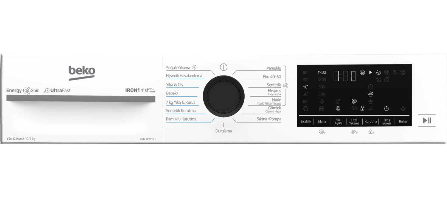 Beko Cmx 1070 Yk I Kurutmalı Çamaşır Makinesi - Görsel 4