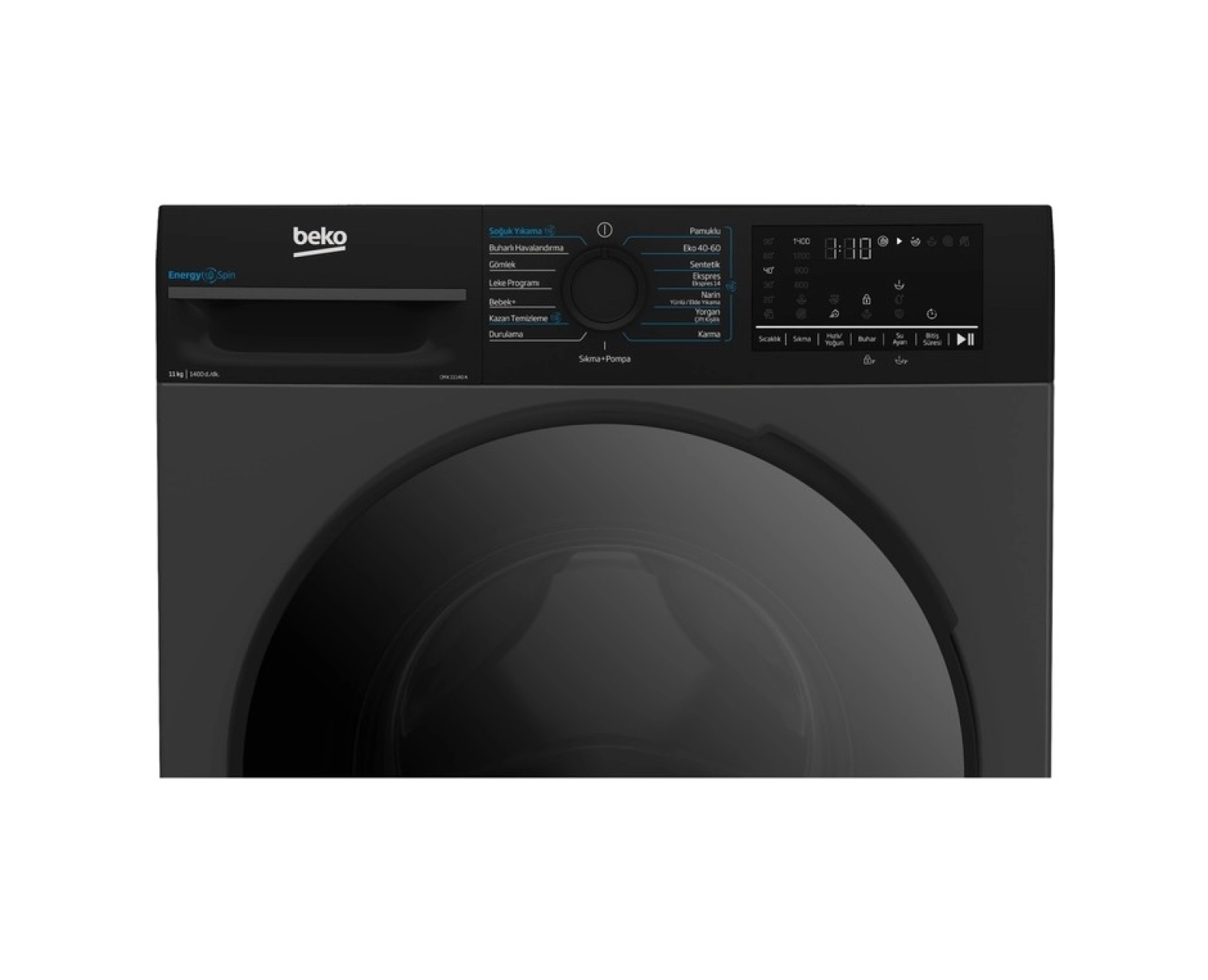 Beko Cmx 11140 A 11 Kg 1400 Devir A Enerji Antrasit Çamaşır Makinesi - Görsel 5
