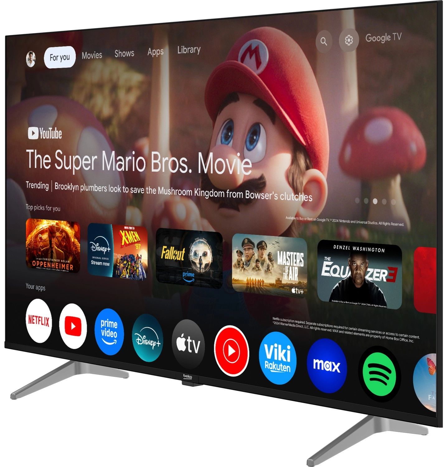 Beko Crystal 7 B43 E 795 B 43" 109 Ekran Uydu Alıcılı 4K Ultra Hd Google Smart Led Tv - Görsel 2