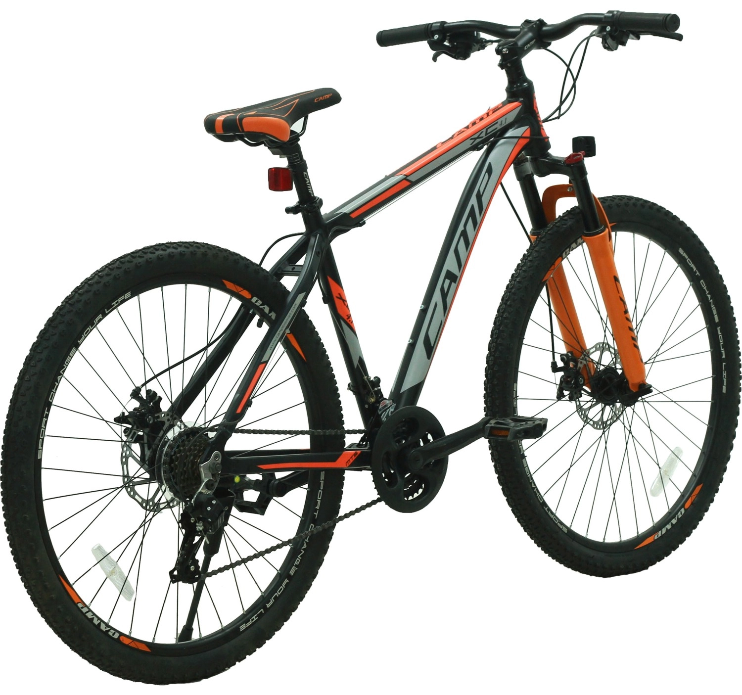 Belderia Camp Xc 4.1 27,5" Jant 18" Kadro Shimano St-Ef41 Vites Mekanik Disk Fren Turuncu - Görsel 2